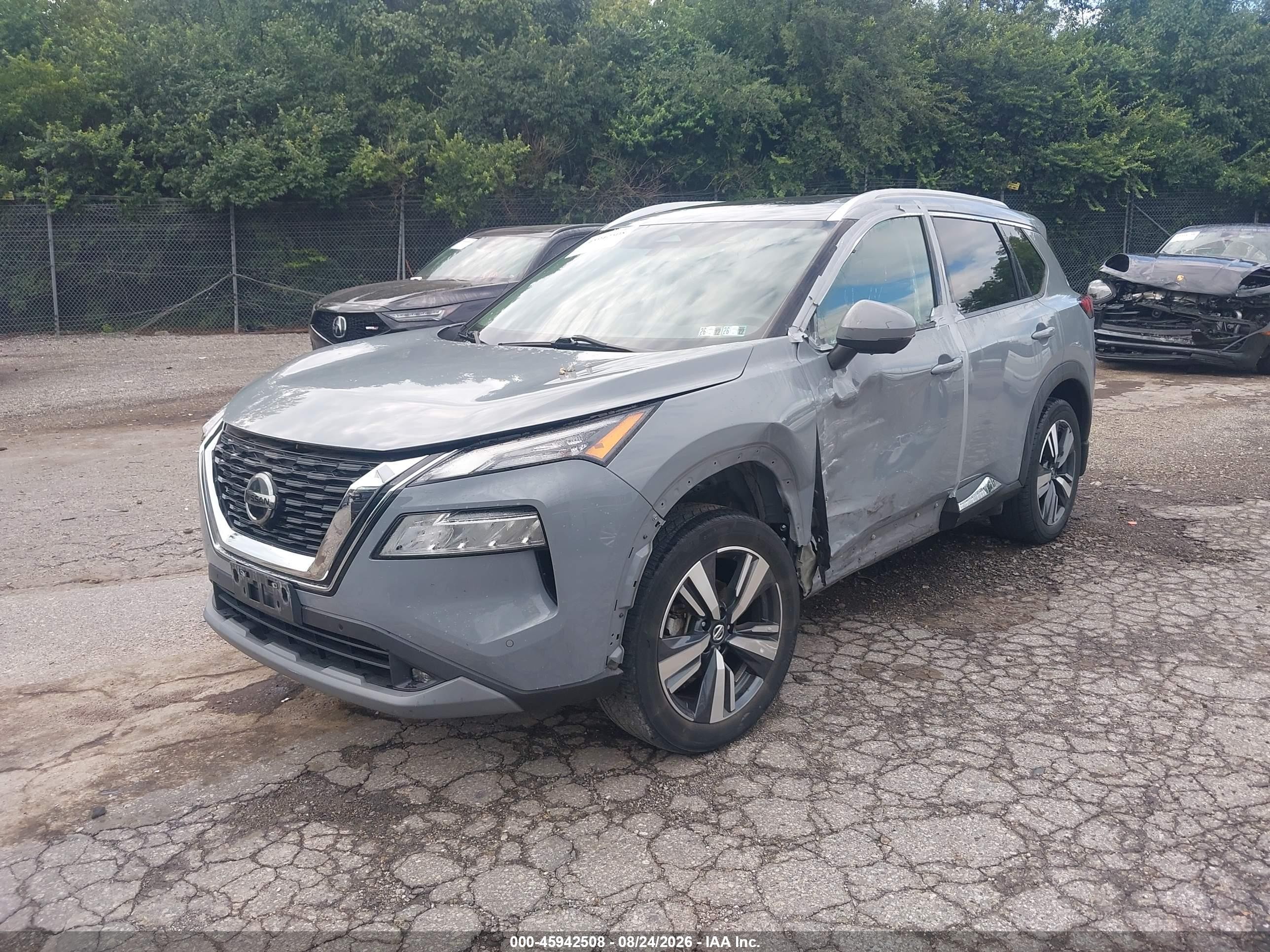 2021 Nissan Rogue VIN 5N1AT3CB3MC702761 IAAI salvage auction — Side, Salvage (Pennsylvania), sold $6,900 on 2026-09-23 (photo 2)