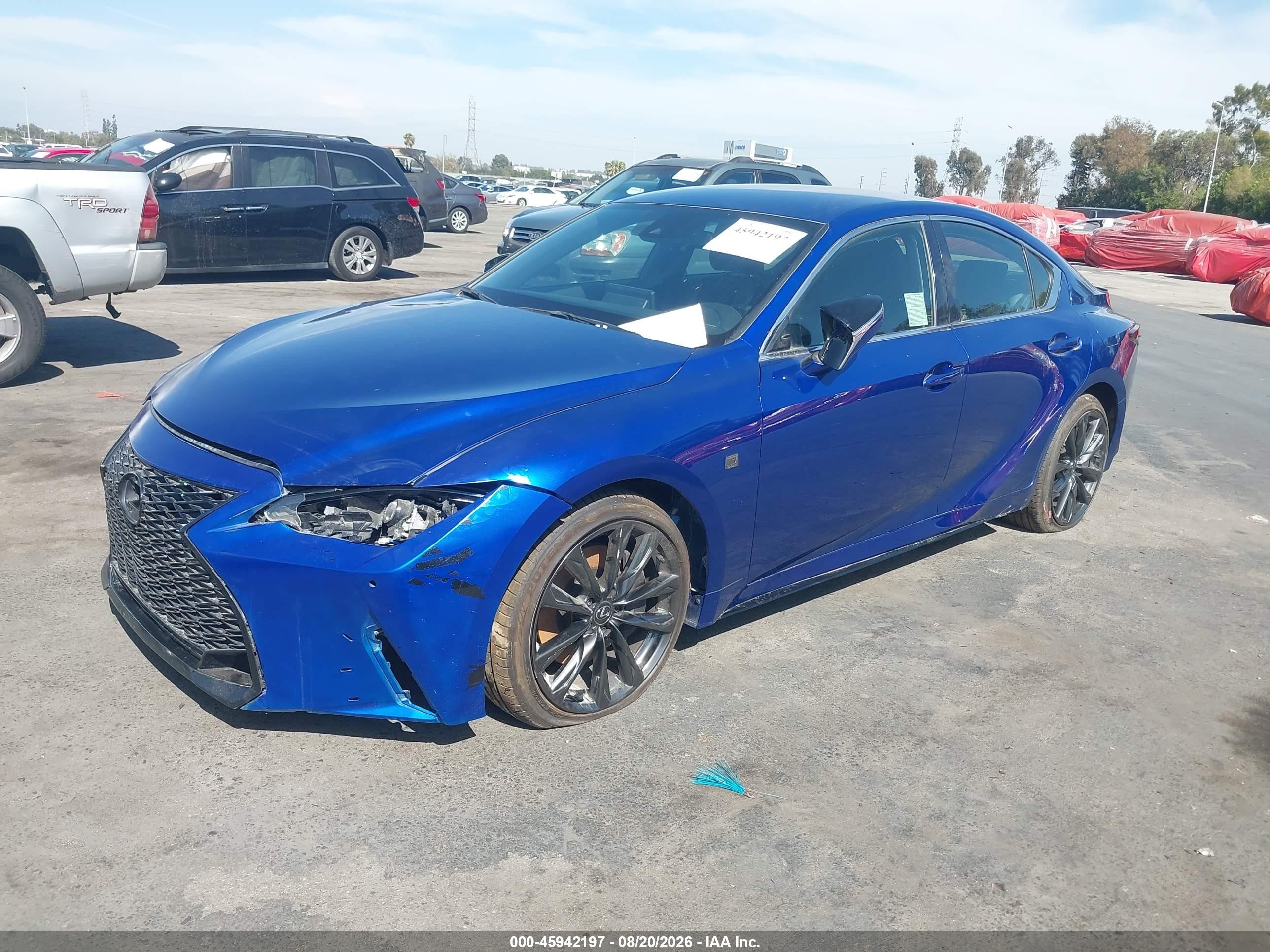2025 Lexus Is 300 VIN JTHBA1D25S5135731 IAAI salvage auction — Front End, Salvage (California), sold $16,800 on 2026-09-03 (photo 2)