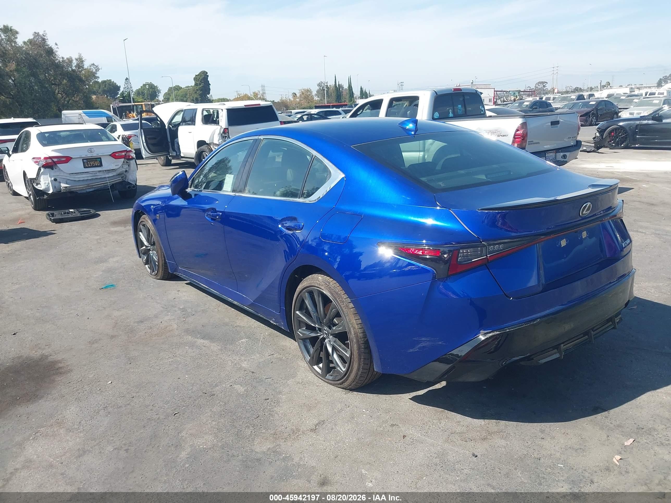 2025 Lexus Is 300 VIN JTHBA1D25S5135731 IAAI salvage auction — Front End, Salvage (California), sold $16,800 on 2026-09-03 (photo 3)