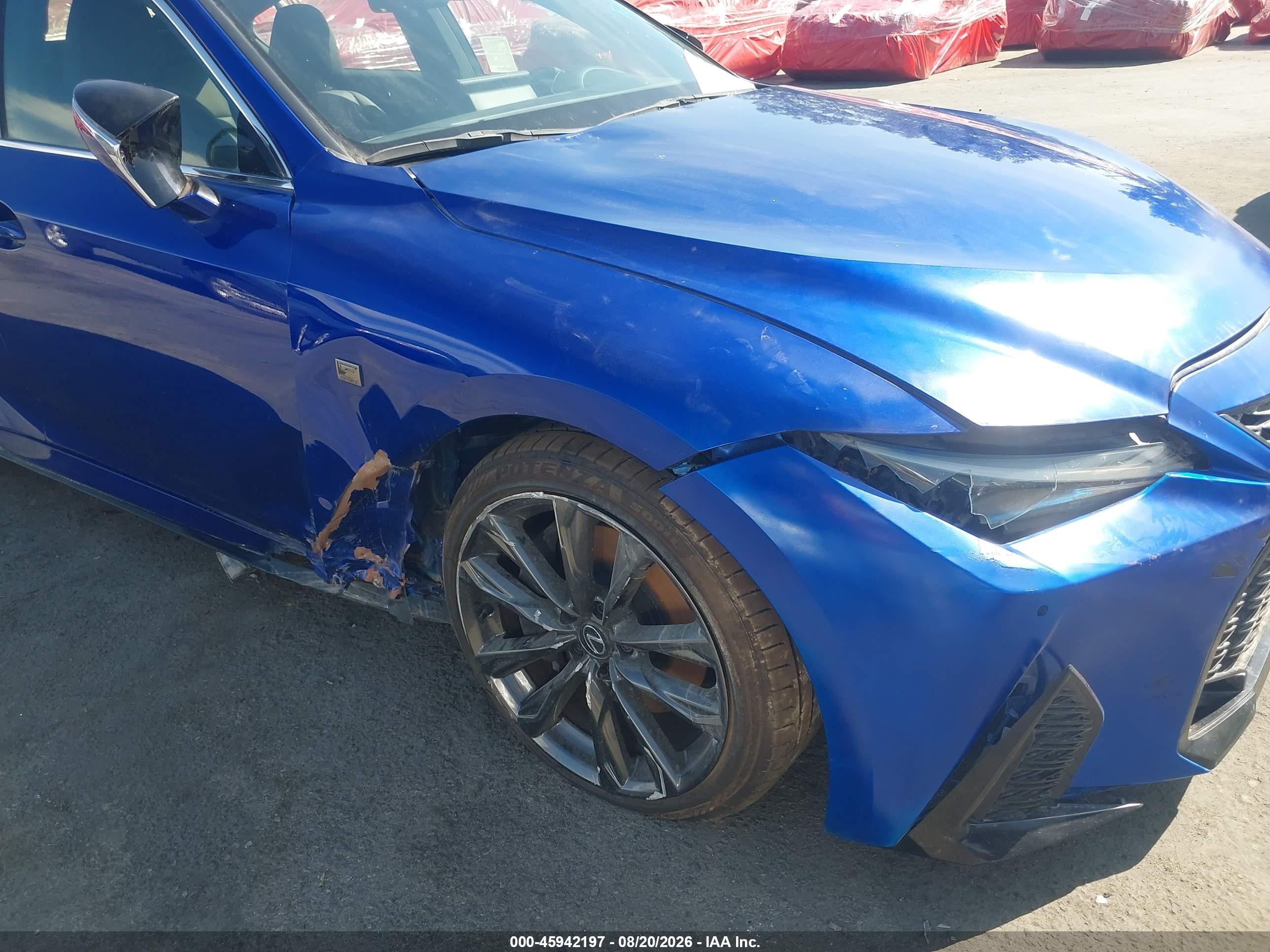2025 Lexus Is 300 VIN JTHBA1D25S5135731 IAAI salvage auction — Front End, Salvage (California), sold $16,800 on 2026-09-03 (photo 6)