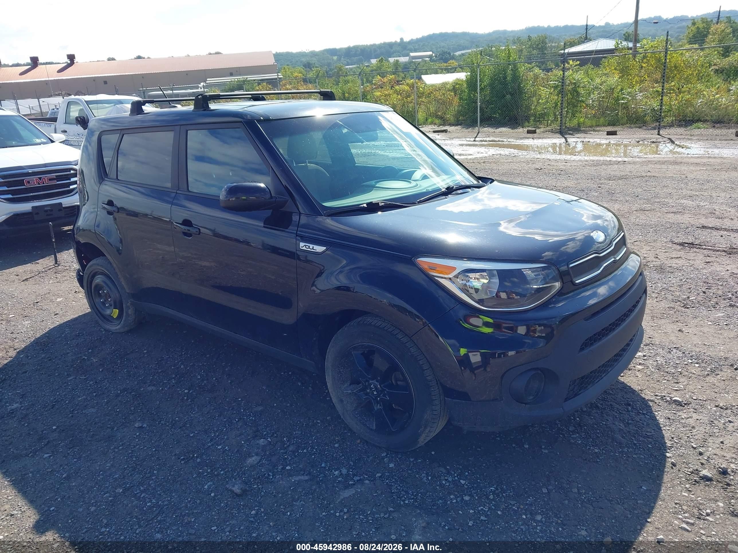 2019 Kia Soul VIN KNDJN2A24K7695093 IAAI salvage auction — Rear End, Salvage (Pennsylvania), sold $1,850 on 2026-09-10 (photo 1)