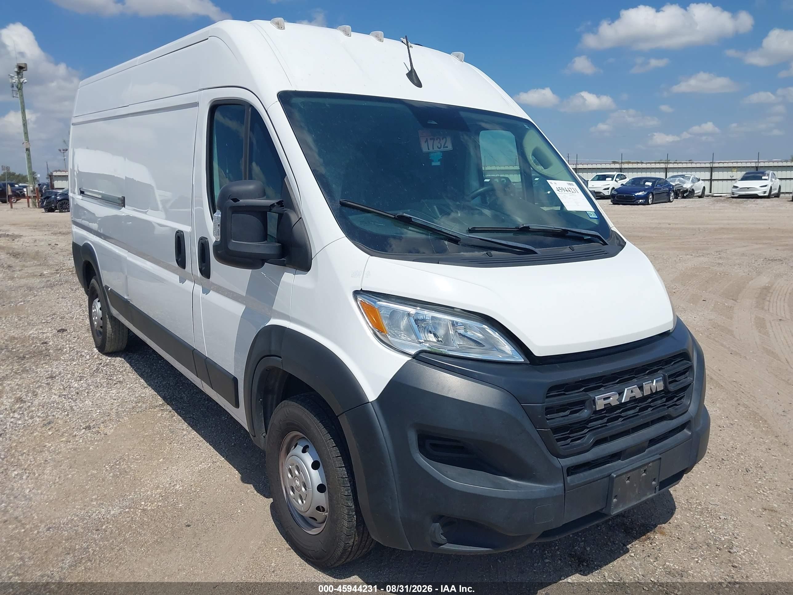 2023 Ram ProMaster 2500 VIN 3C6LRVDG2PE605766 — IAAI salvage auction photo