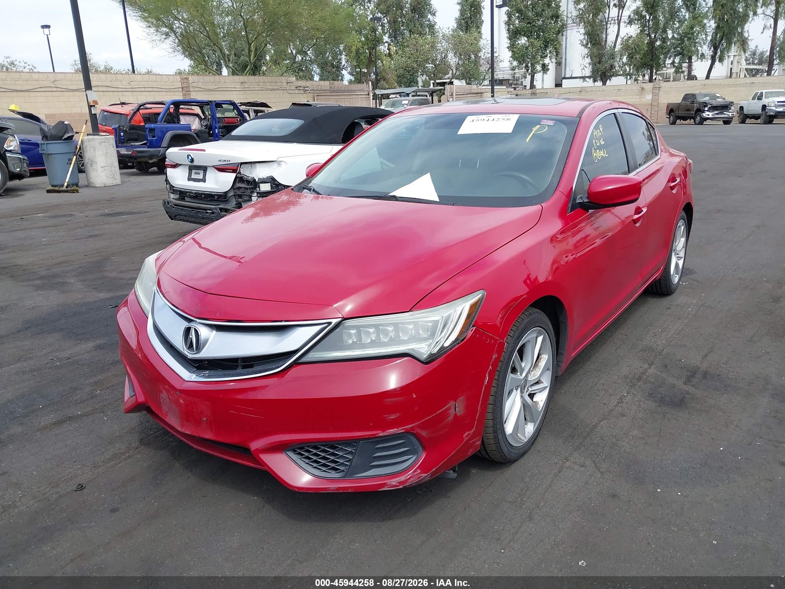 2017 Acura ILX VIN 19UDE2F30HA010146 IAAI salvage auction — Front End, Wait Title, sold $2,750 on 2026-09-20 (photo 6)