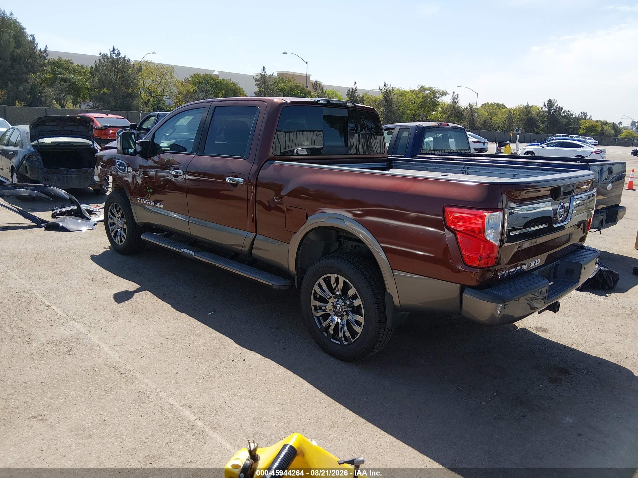 2016 Nissan TITAN VIN 1N6BA1F26GN509931 IAAI salvage auction — Front End, Salvage (California), sold $7,875 on 2026-09-08 (photo 3)