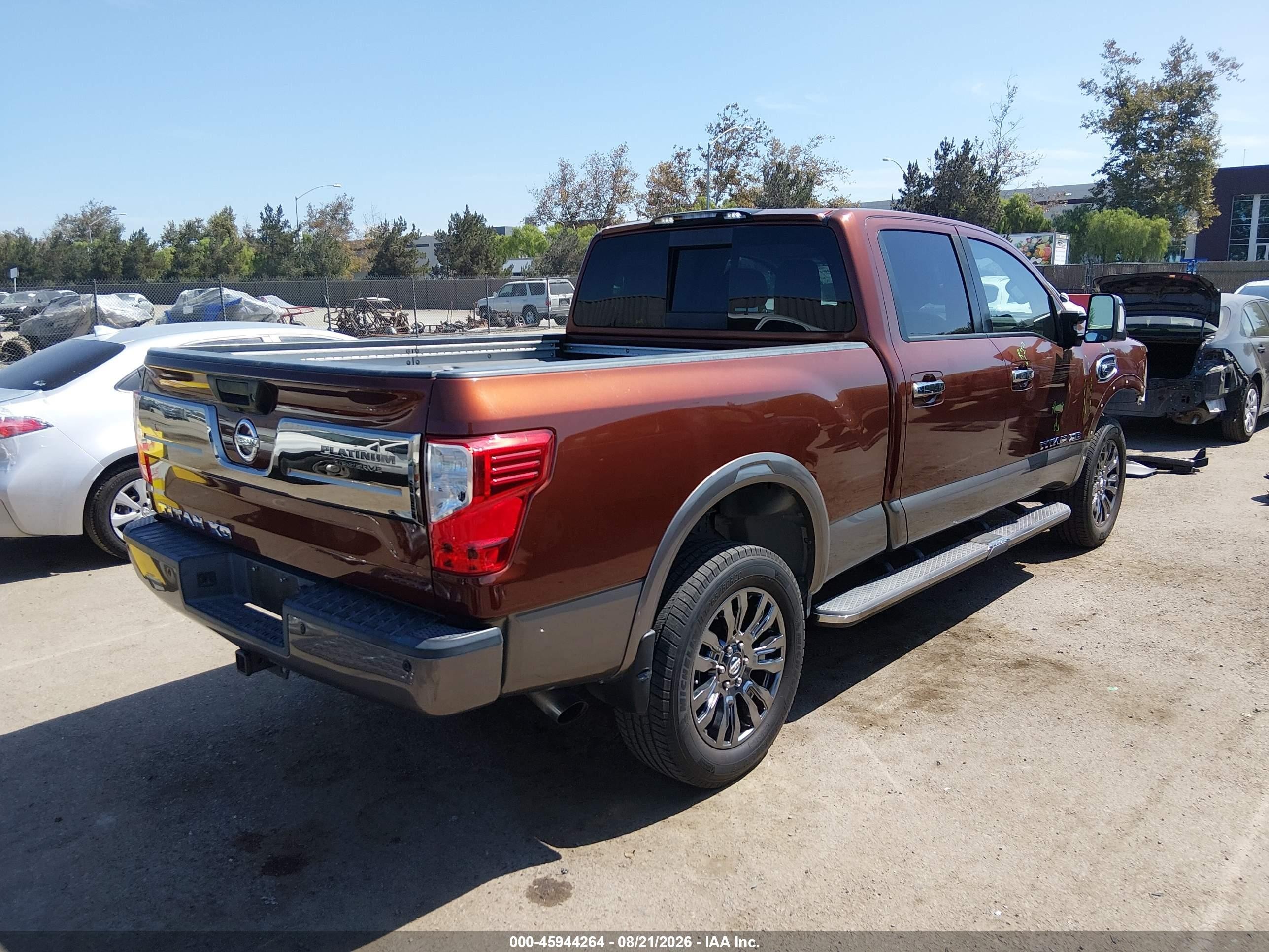 2016 Nissan TITAN VIN 1N6BA1F26GN509931 IAAI salvage auction — Front End, Salvage (California), sold $7,875 on 2026-09-08 (photo 4)