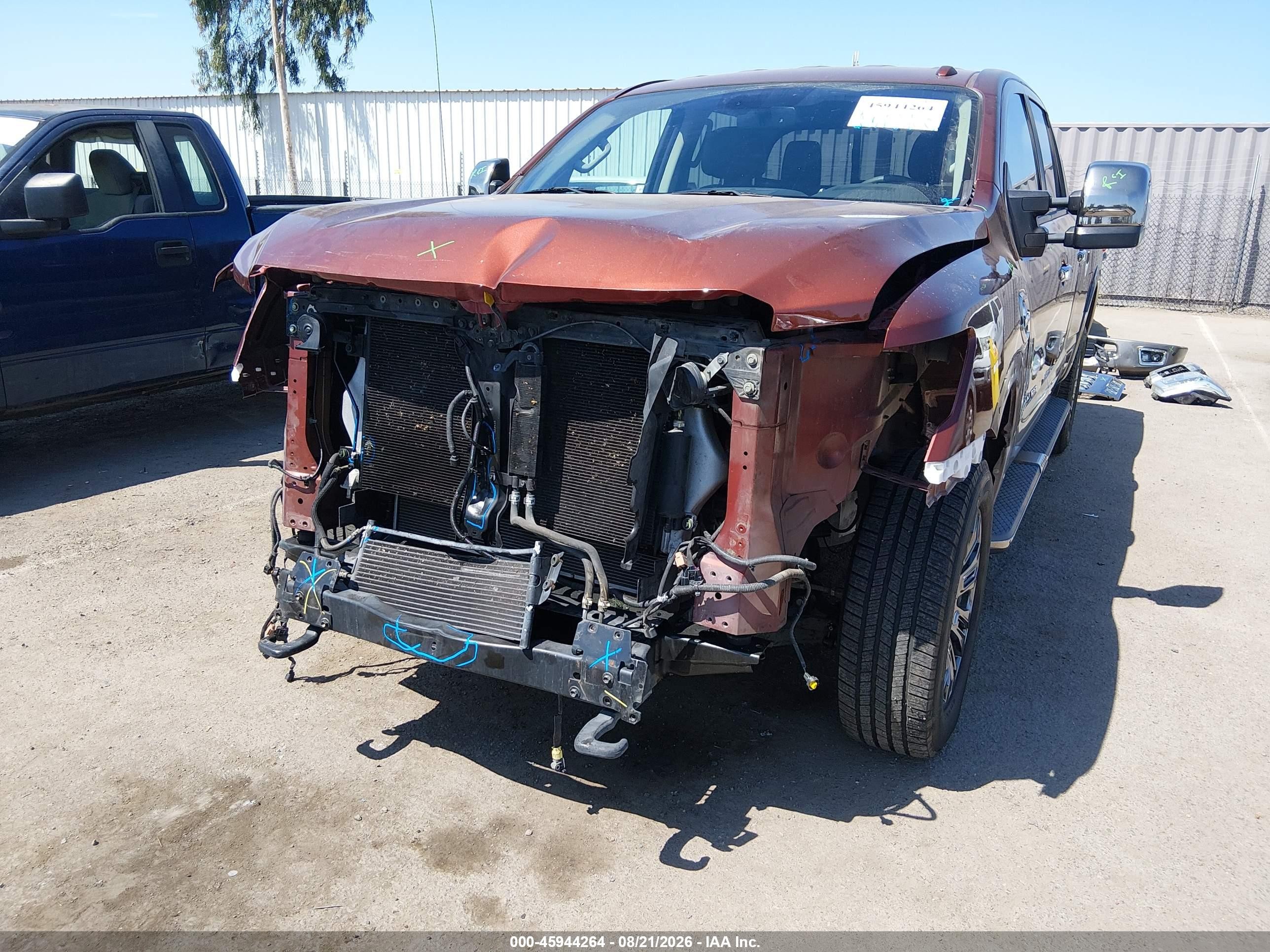 2016 Nissan TITAN VIN 1N6BA1F26GN509931 IAAI salvage auction — Front End, Salvage (California), sold $7,875 on 2026-09-08 (photo 6)