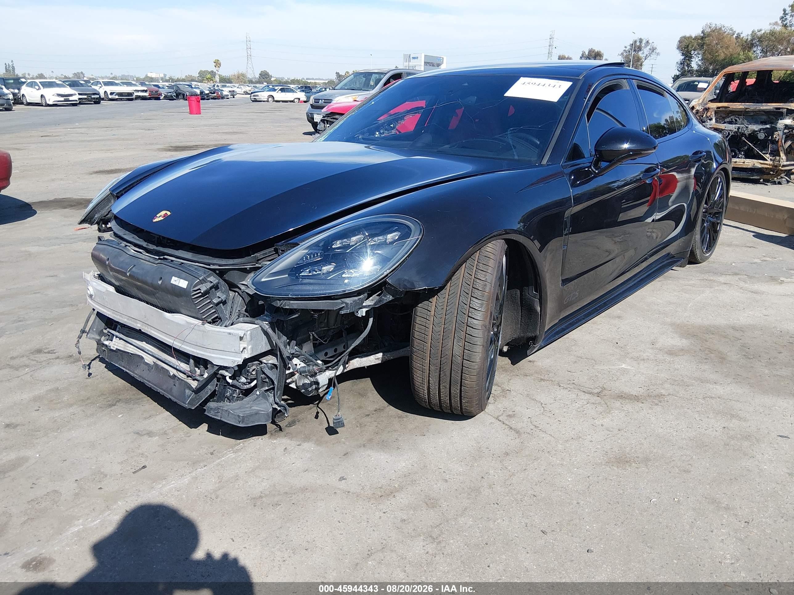 2022 Porsche Panamera VIN WP0AG2A70NL135363 IAAI salvage auction — Front End, Salvage (California), sold $25,900 on 2026-09-08 (photo 2)