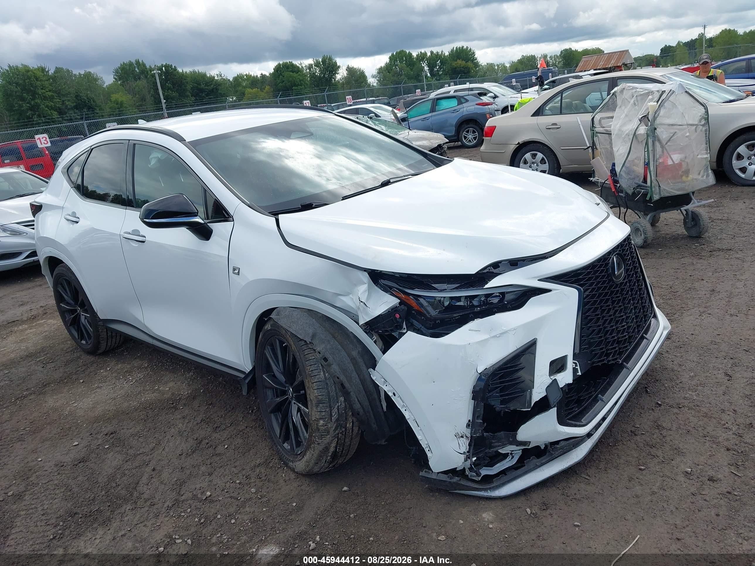 2022 Lexus NX 350 VIN JTJKGCEZ3N5000675 — IAAI salvage auction photo