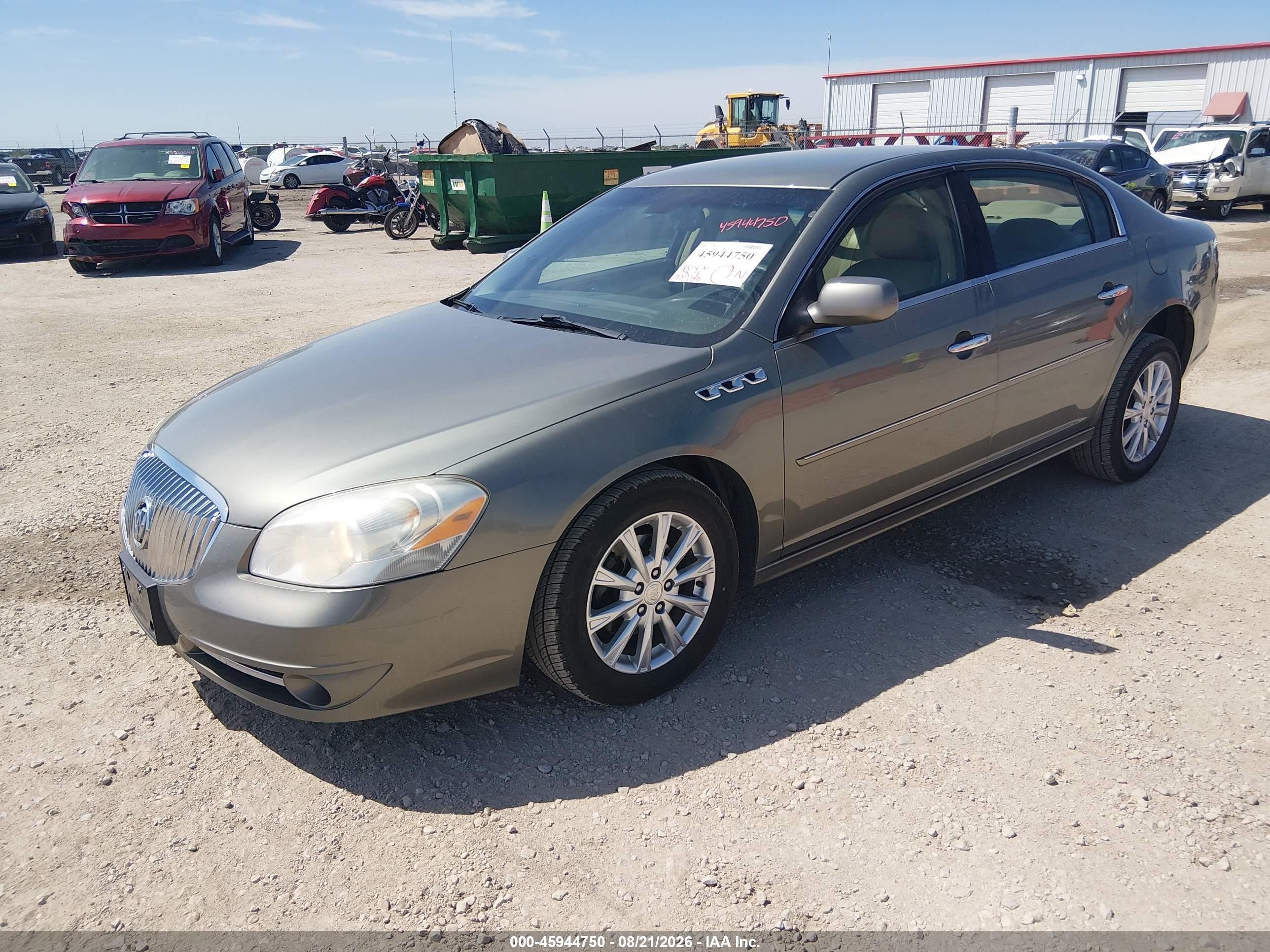 2010 Buick Lucerne VIN 1G4HC5EM8AU132044 IAAI salvage auction — Unknown, Salvage (Kansas), sold $1,300 on 2026-09-11 (photo 2)