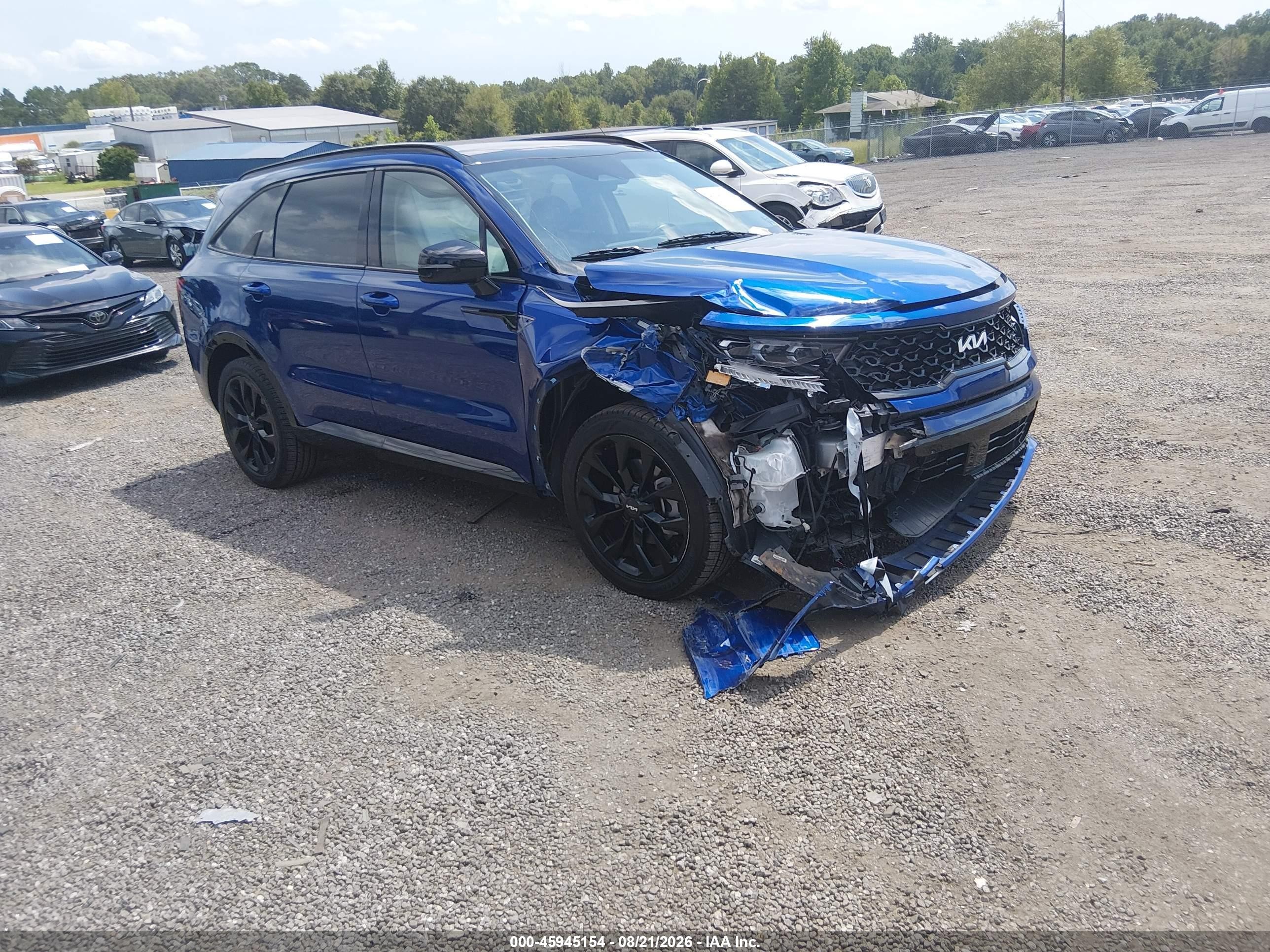 2022 Kia Sorento VIN 5XYRK4LF5NG120676 — IAAI salvage auction photo