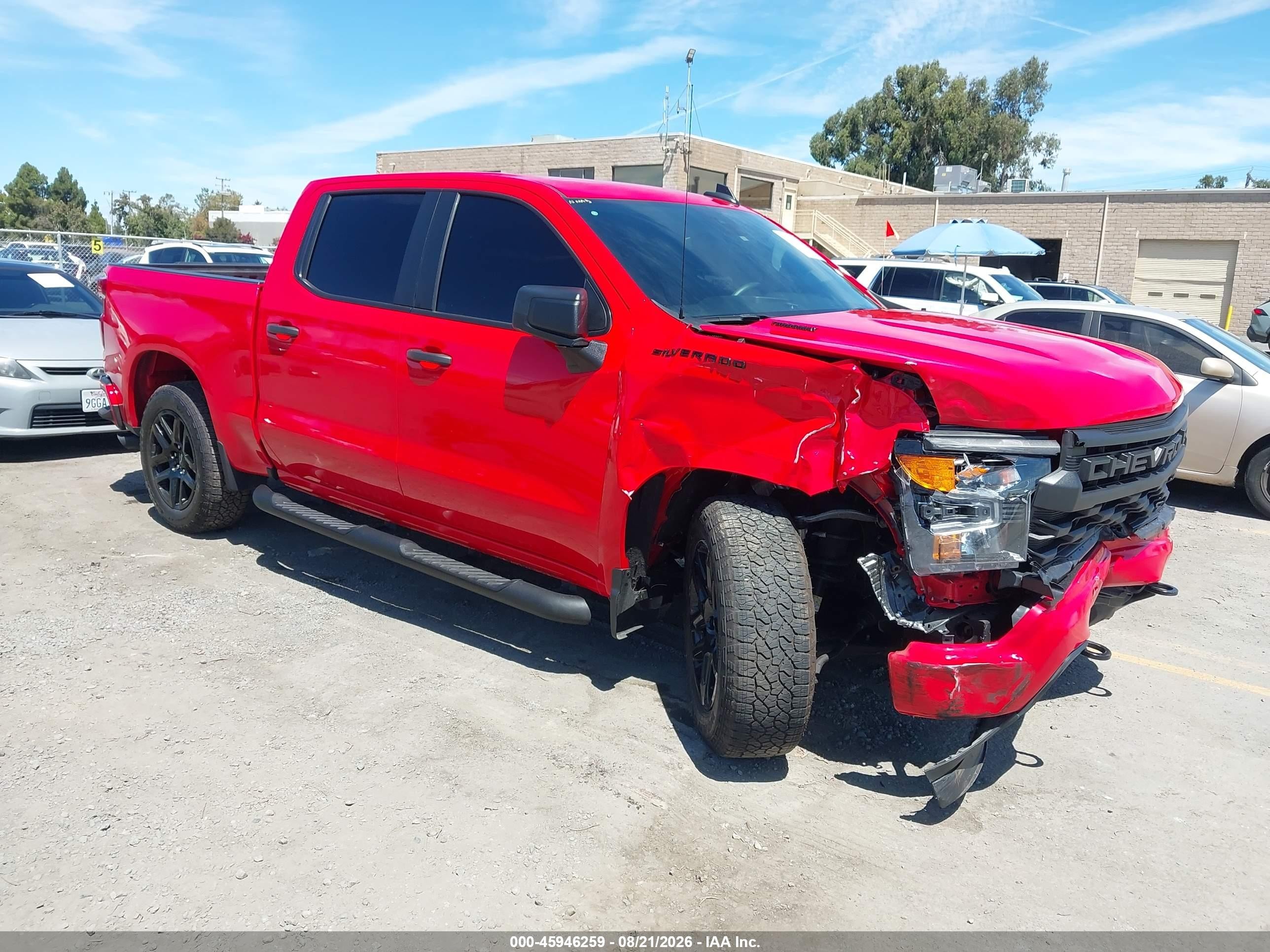 2025 Chevrolet Silverado 1500 VIN 1GCPABEK3SZ180347 — IAAI salvage auction photo