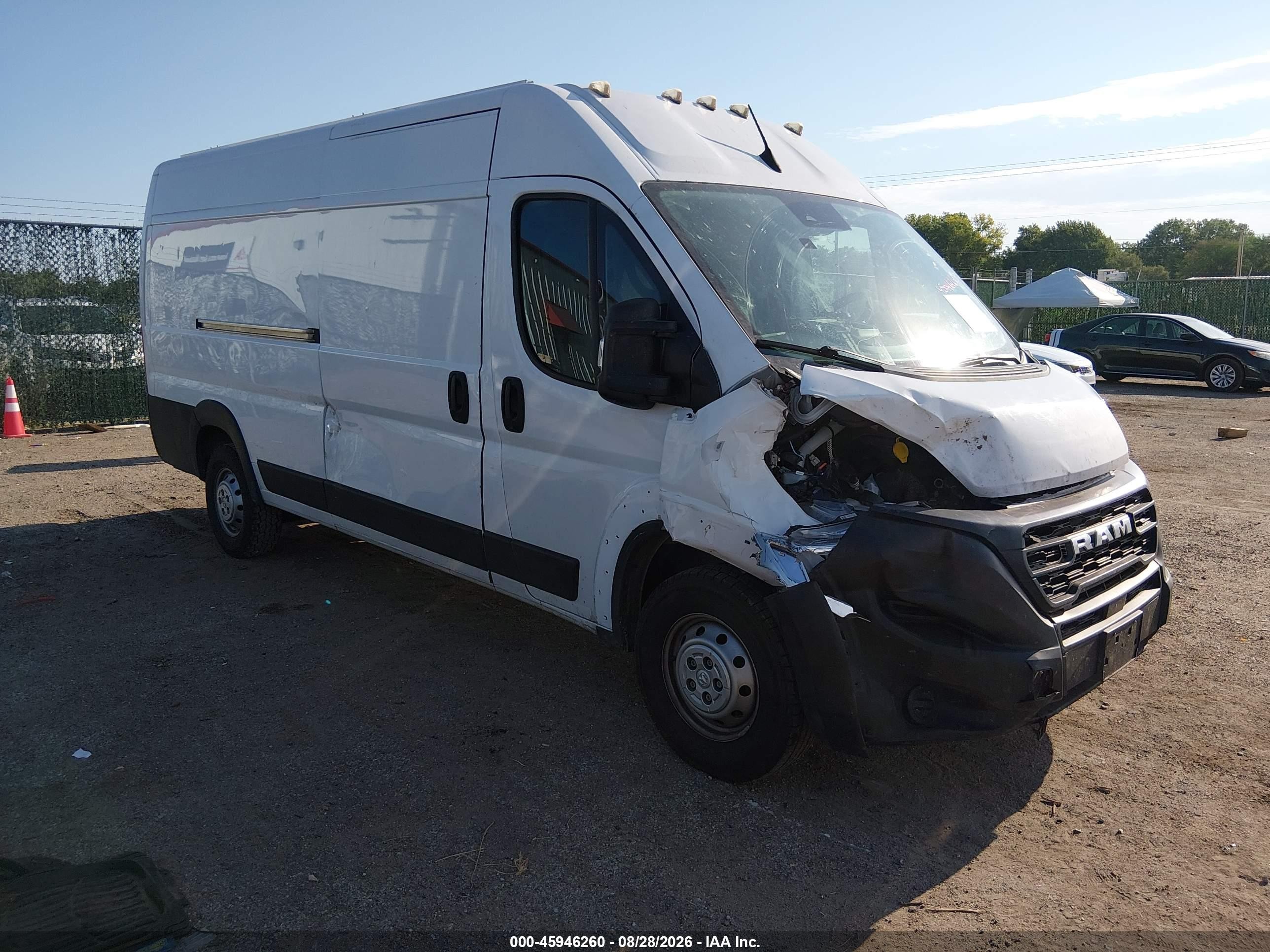 2023 Ram ProMaster 3500 VIN 3C6MRVJG1PE500967 — IAAI salvage auction photo