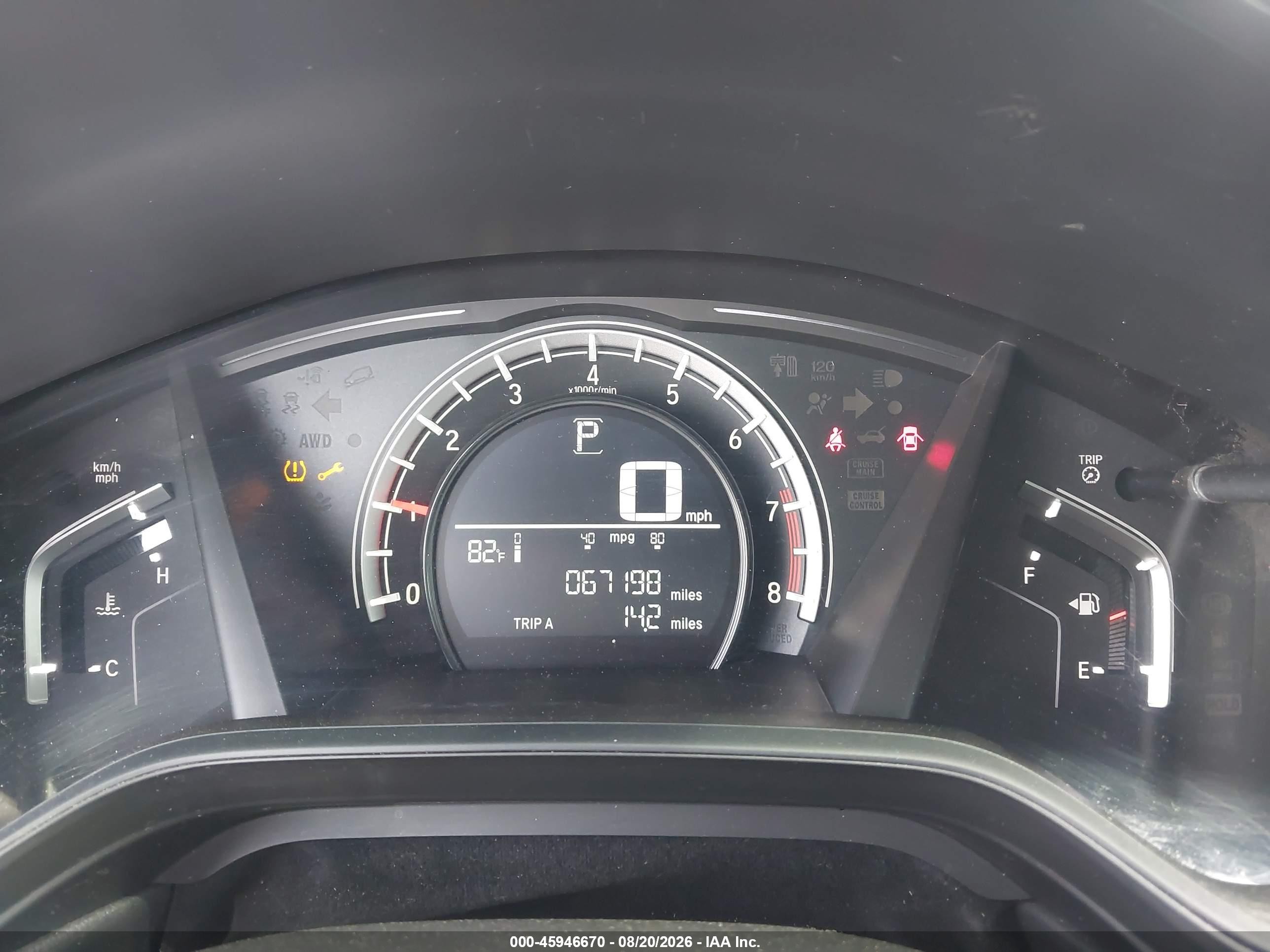 2019 Honda Cr-v VIN 2HKRW5H38KH414621 IAAI salvage auction — Unknown, Clear (Colorado), sold $10,250 on 2026-09-11 (photo 7)
