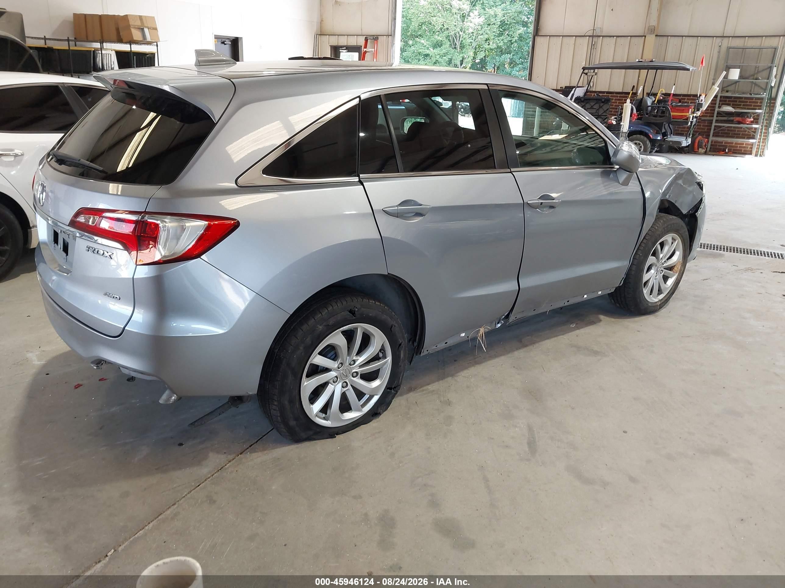 2016 Acura Rdx VIN 5J8TB4H36GL019420 IAAI salvage auction — Unknown, Salvage (North Carolina), sold $2,400 on 2026-10-01 (photo 4)