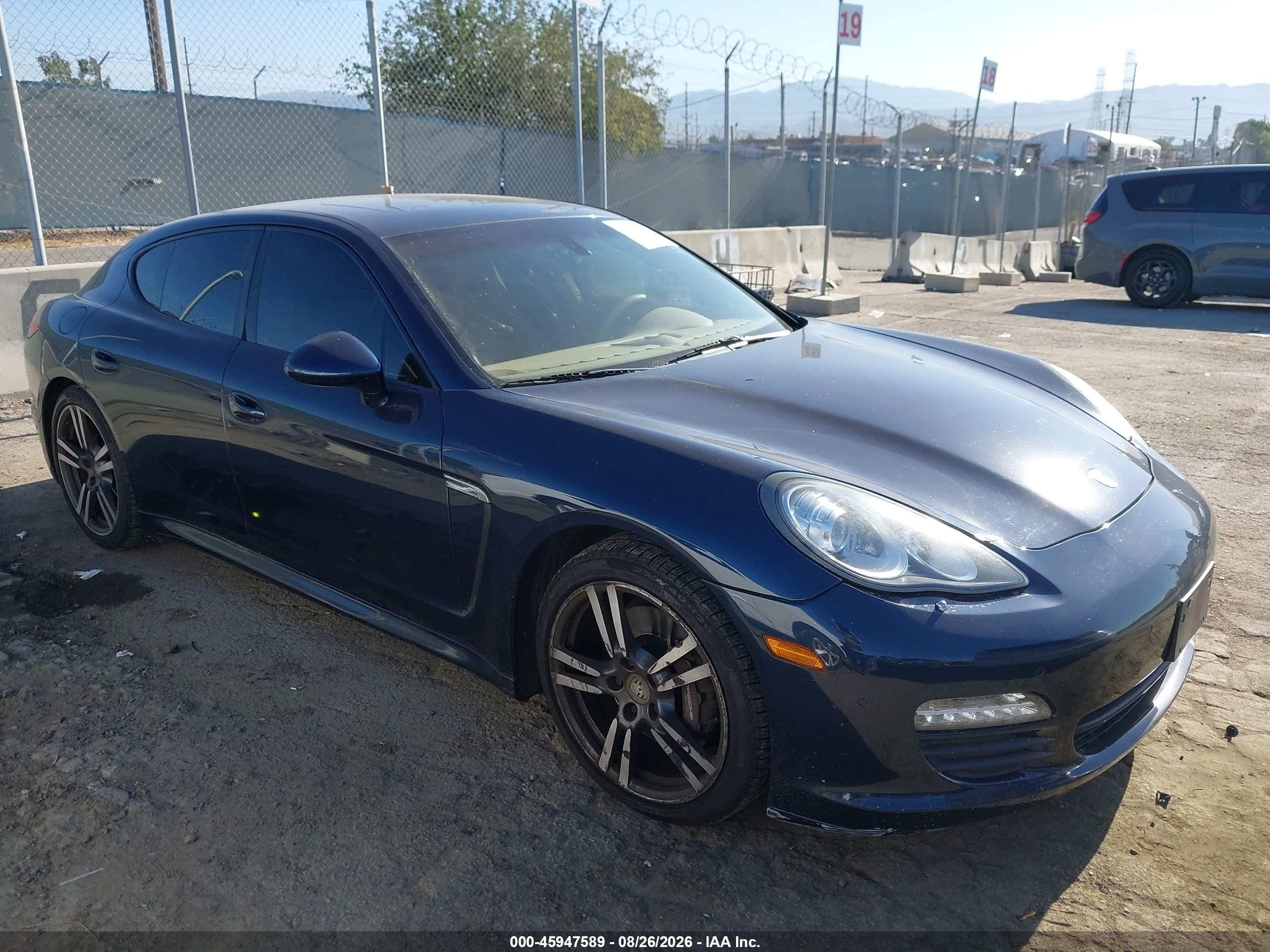 2013 Porsche Panamera VIN WP0AA2A77DL010232 IAAI salvage auction — Undercarriage, Salvage (California), sold $4,550 on 2026-09-12 (photo 1)