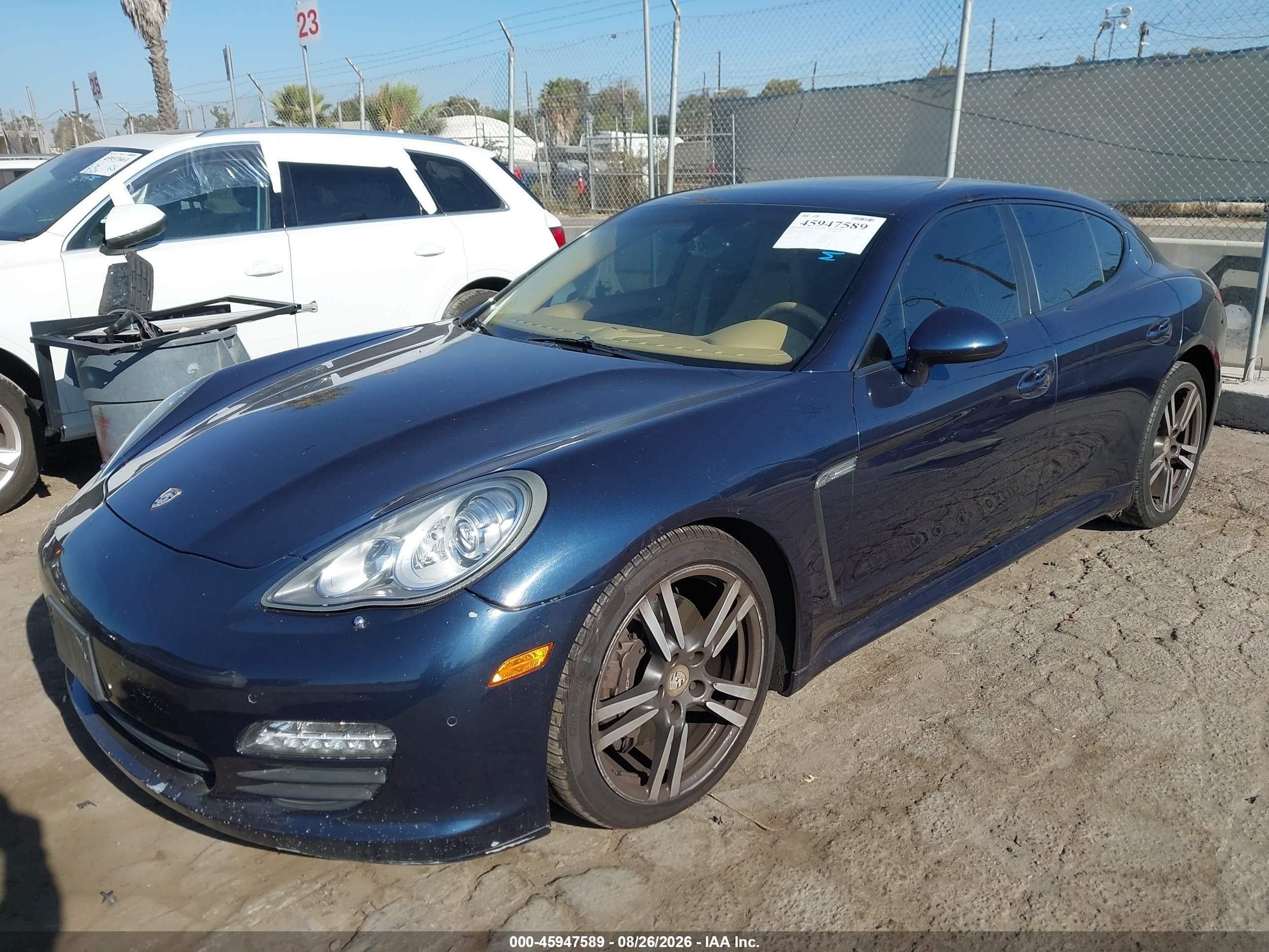 2013 Porsche Panamera VIN WP0AA2A77DL010232 IAAI salvage auction — Undercarriage, Salvage (California), sold $4,550 on 2026-09-12 (photo 2)