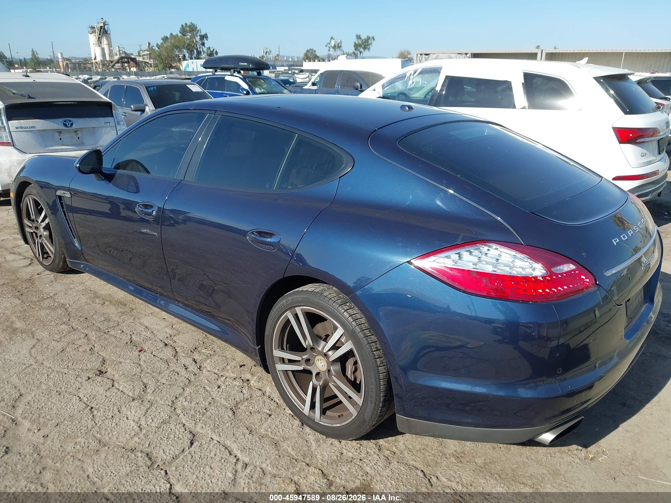 2013 Porsche Panamera VIN WP0AA2A77DL010232 IAAI salvage auction — Undercarriage, Salvage (California), sold $4,550 on 2026-09-12 (photo 3)