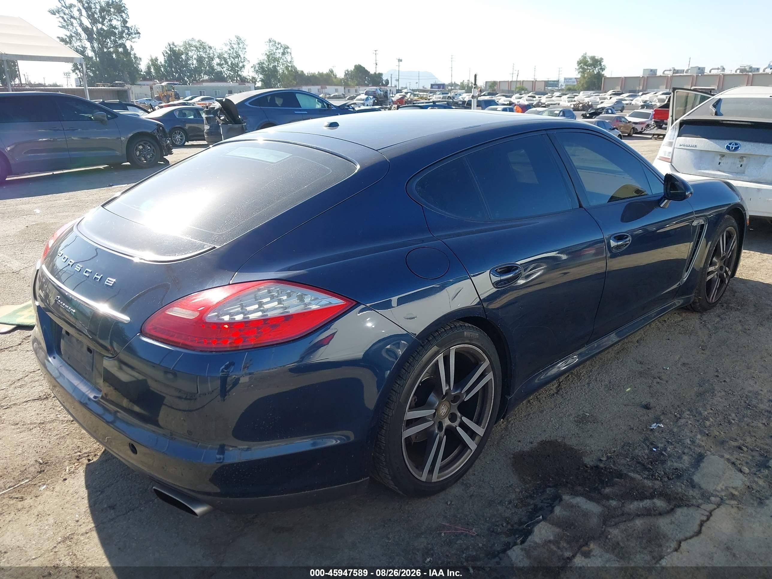 2013 Porsche Panamera VIN WP0AA2A77DL010232 IAAI salvage auction — Undercarriage, Salvage (California), sold $4,550 on 2026-09-12 (photo 4)