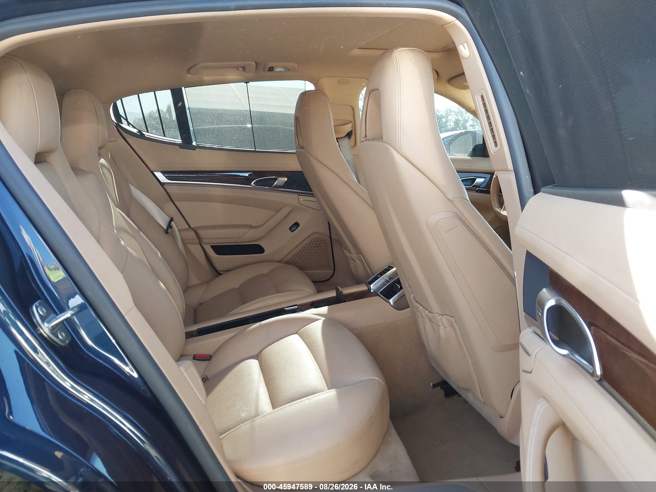 2013 Porsche Panamera VIN WP0AA2A77DL010232 IAAI salvage auction — Undercarriage, Salvage (California), sold $4,550 on 2026-09-12 (photo 8)