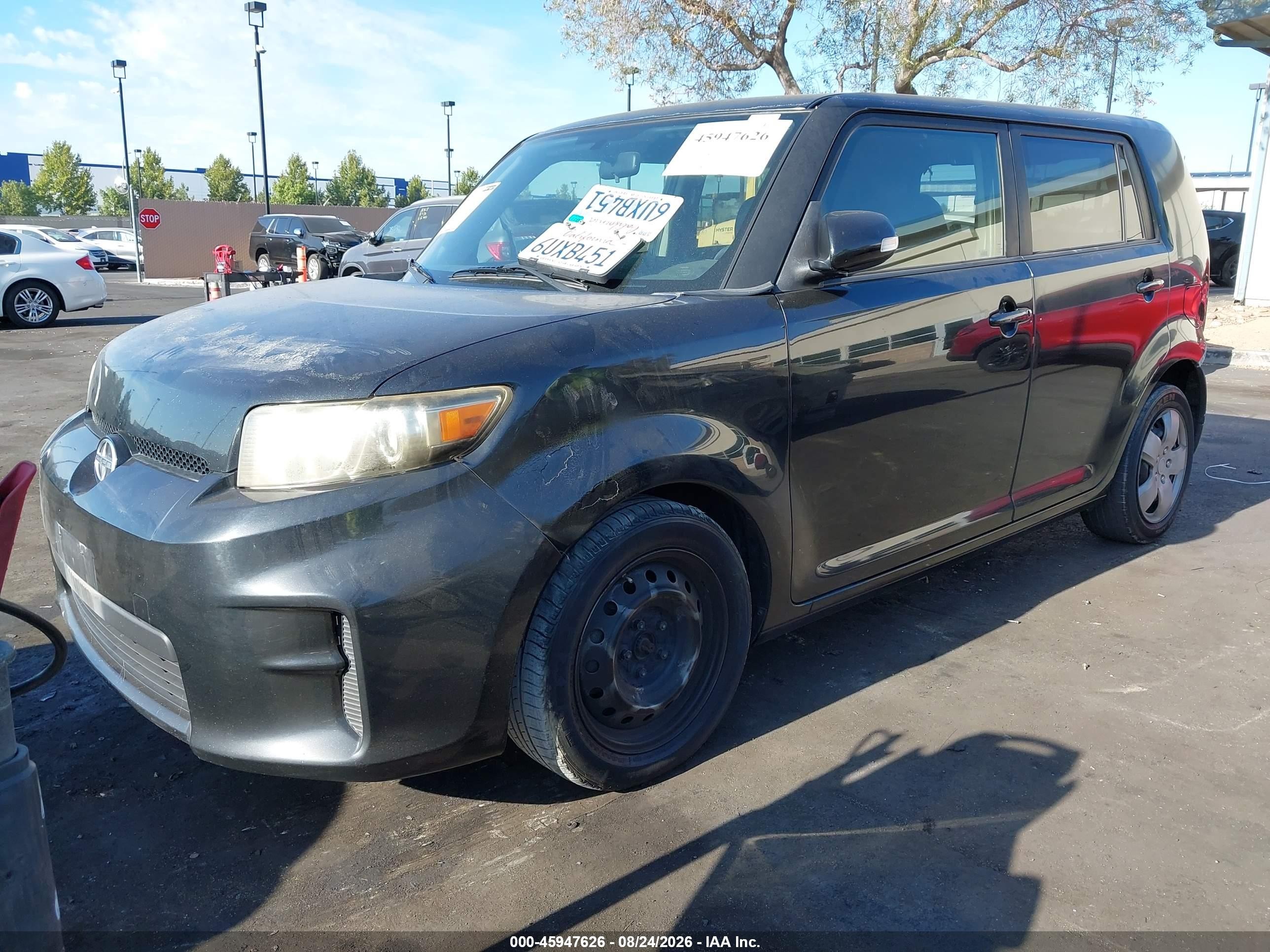 2012 Scion Xb VIN JTLZE4FE3CJ010527 IAAI salvage auction — Rear End, Salvage Certificate (California), sold $1,500 on 2026-09-24 (photo 2)