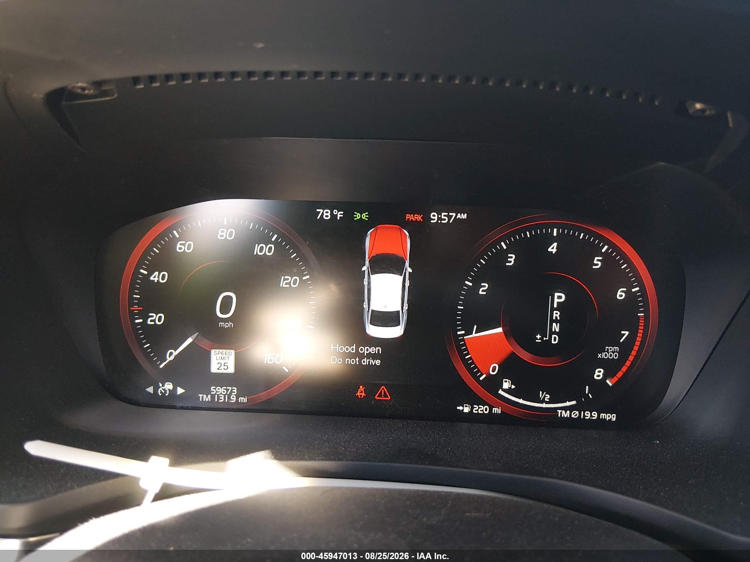 2019 Volvo S60 VIN 7JRA22TMXKG007140 IAAI salvage auction — Front End, Salvage (Connecticut), sold $8,700 on 2026-09-11 (photo 7)
