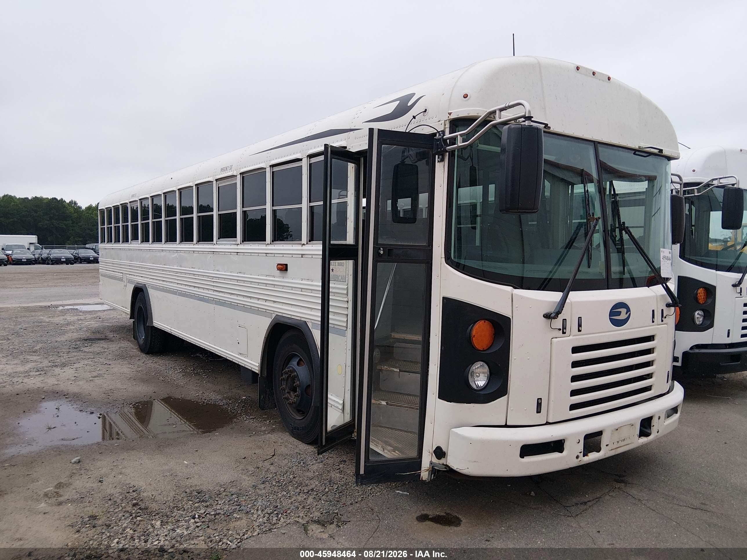 2016 Blue Bird School Bus / Transit Bus VIN 1BABLCPA5GF320044 IAAI salvage auction — Unknown, SF97 (North Carolina), sold $17,275 on 2026-10-06 (photo 1)