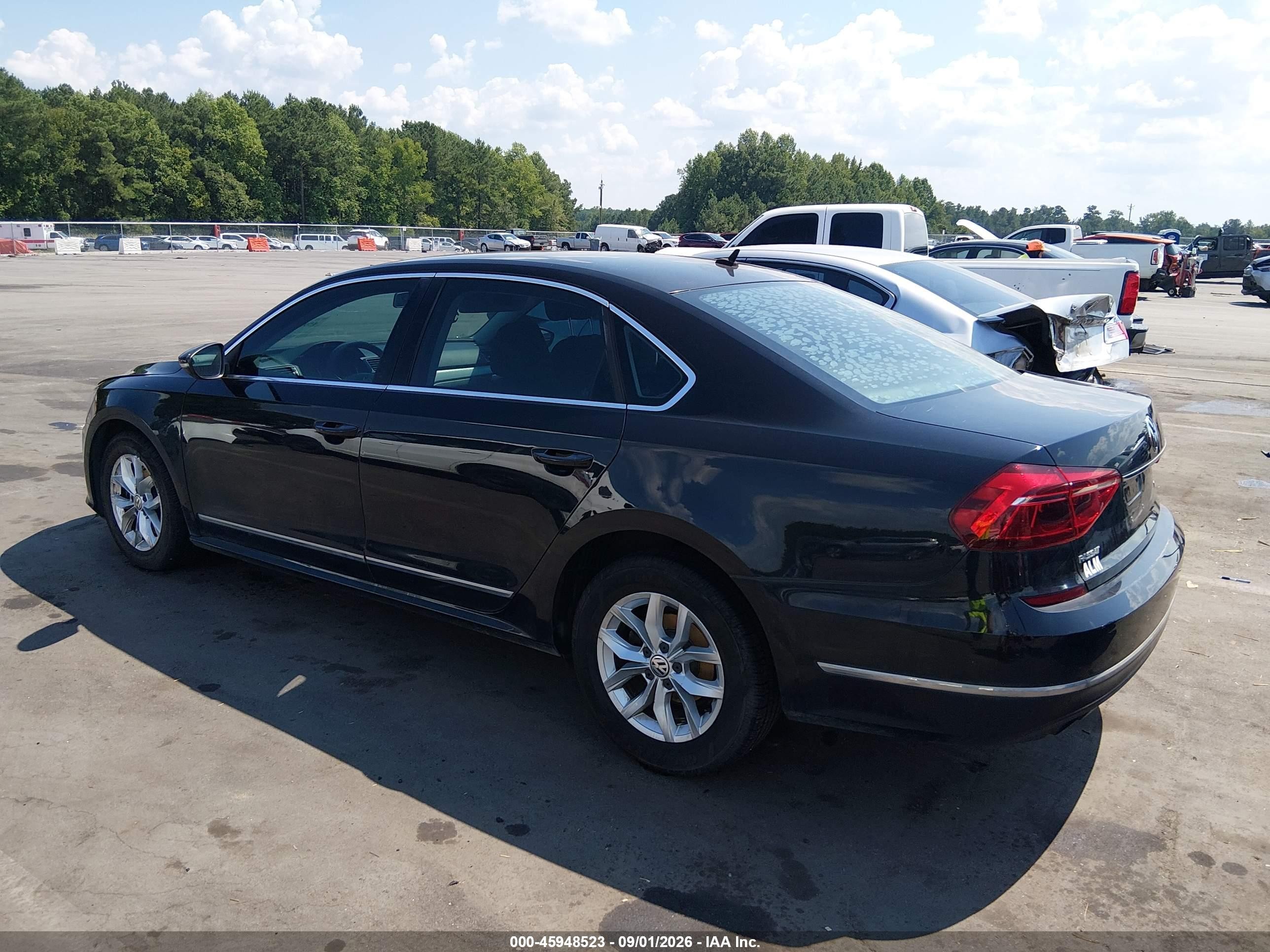 2017 Volkswagen Passat VIN 1VWAT7A36HC077332 IAAI salvage auction — Unknown, Salvage (South Carolina), sold $700 on 2026-09-23 (photo 3)