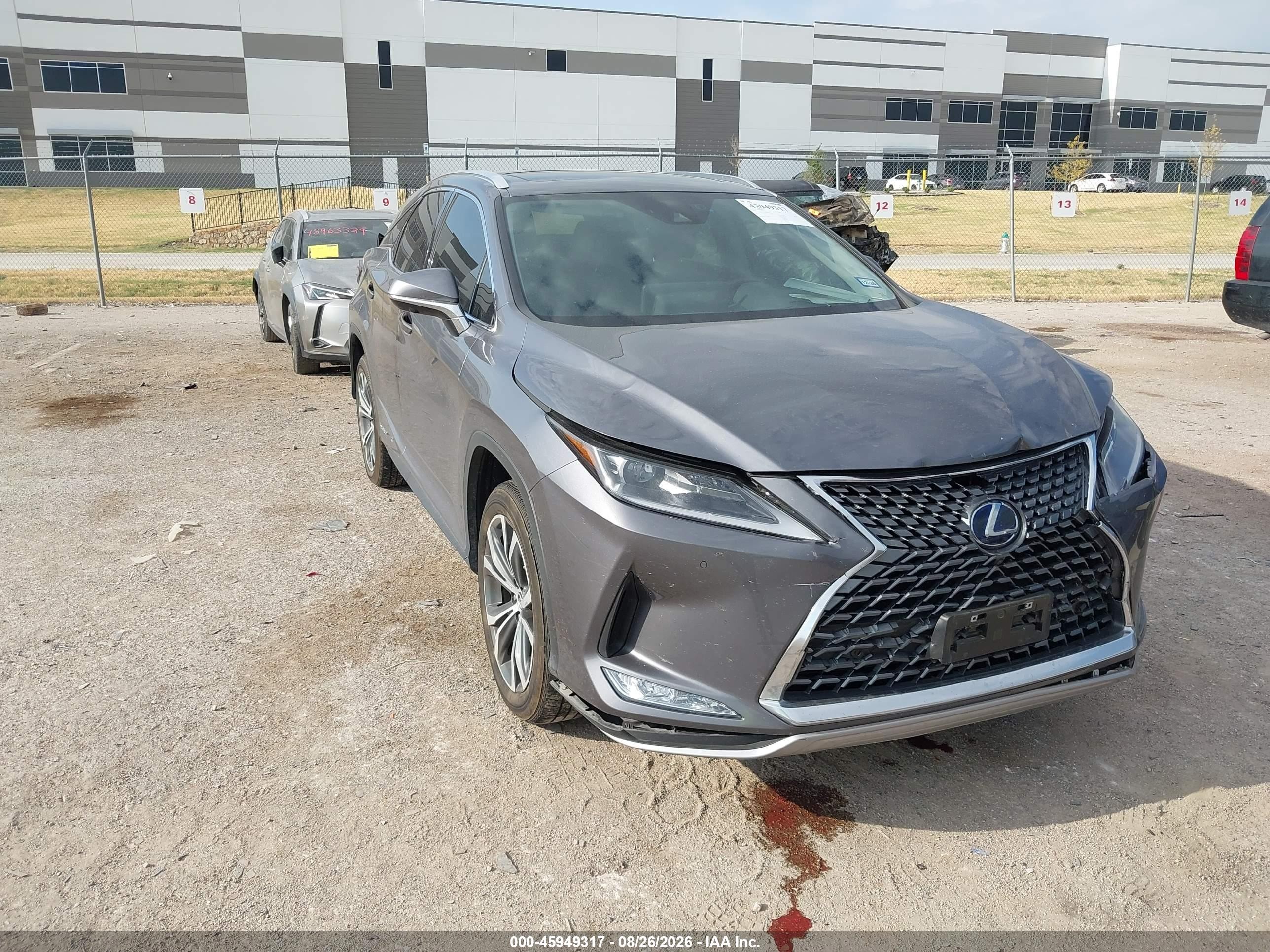2022 Lexus RX 450h VIN 2T2HGMDA6NC078154 — IAAI salvage auction photo