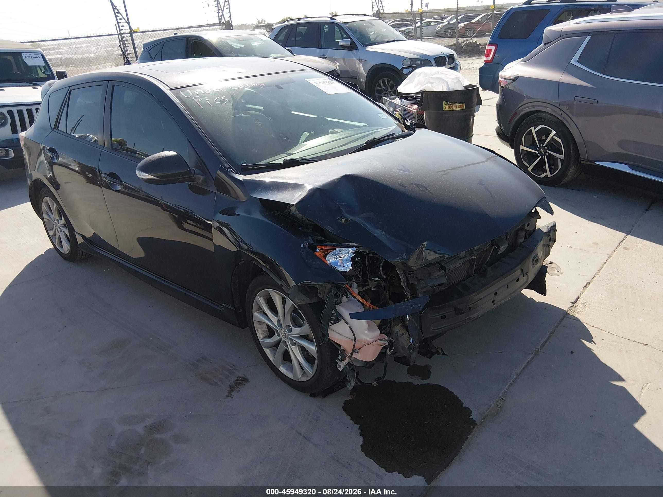 2010 Mazda 3 VIN JM1BL1H54A1148587 IAAI salvage auction — Front End, Salvage (Texas), sold $700 on 2026-10-01 (photo 1)