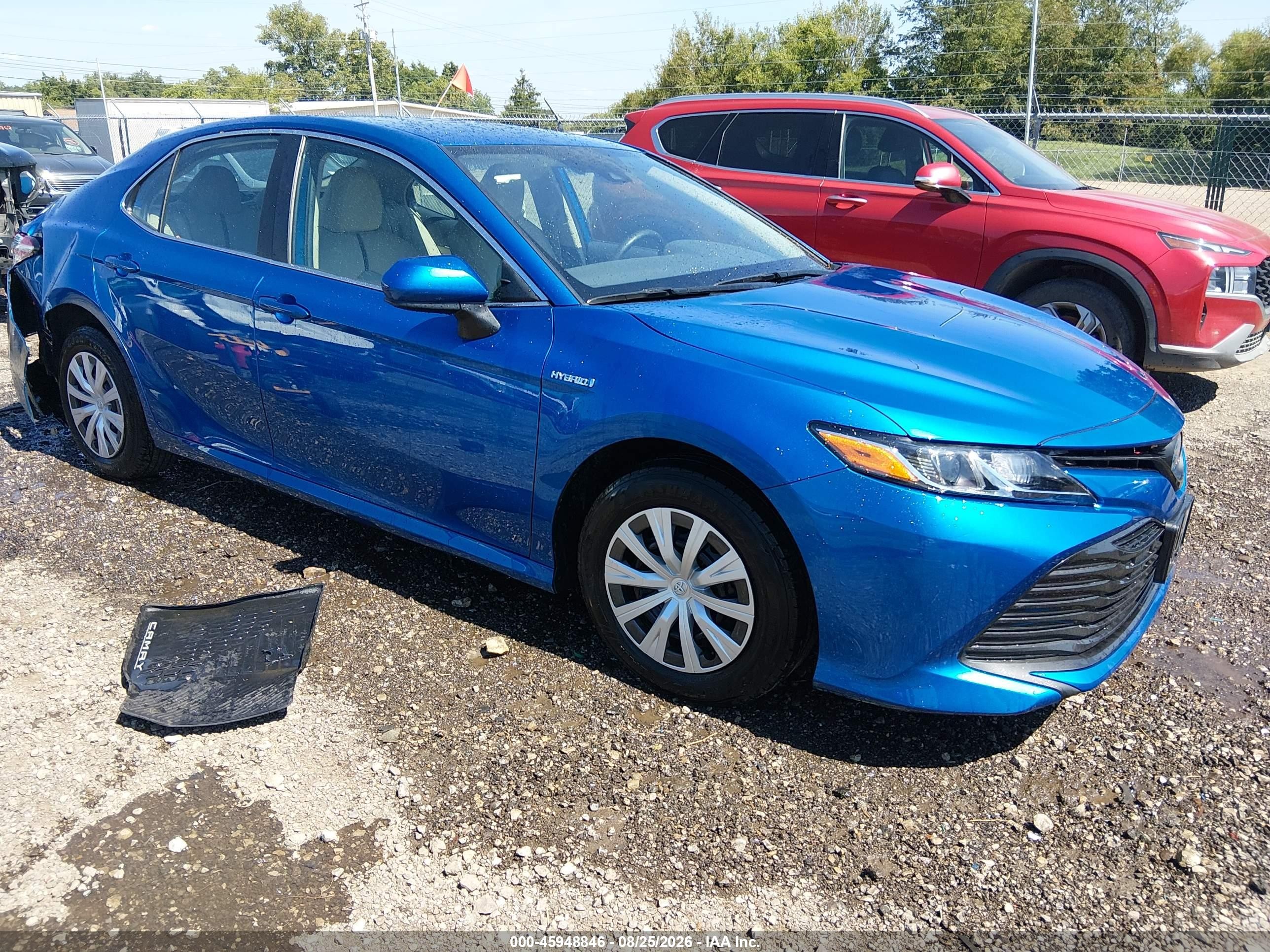 2019 Toyota Camry Hybrid VIN 4T1B31HK0KU007811 — IAAI salvage auction photo