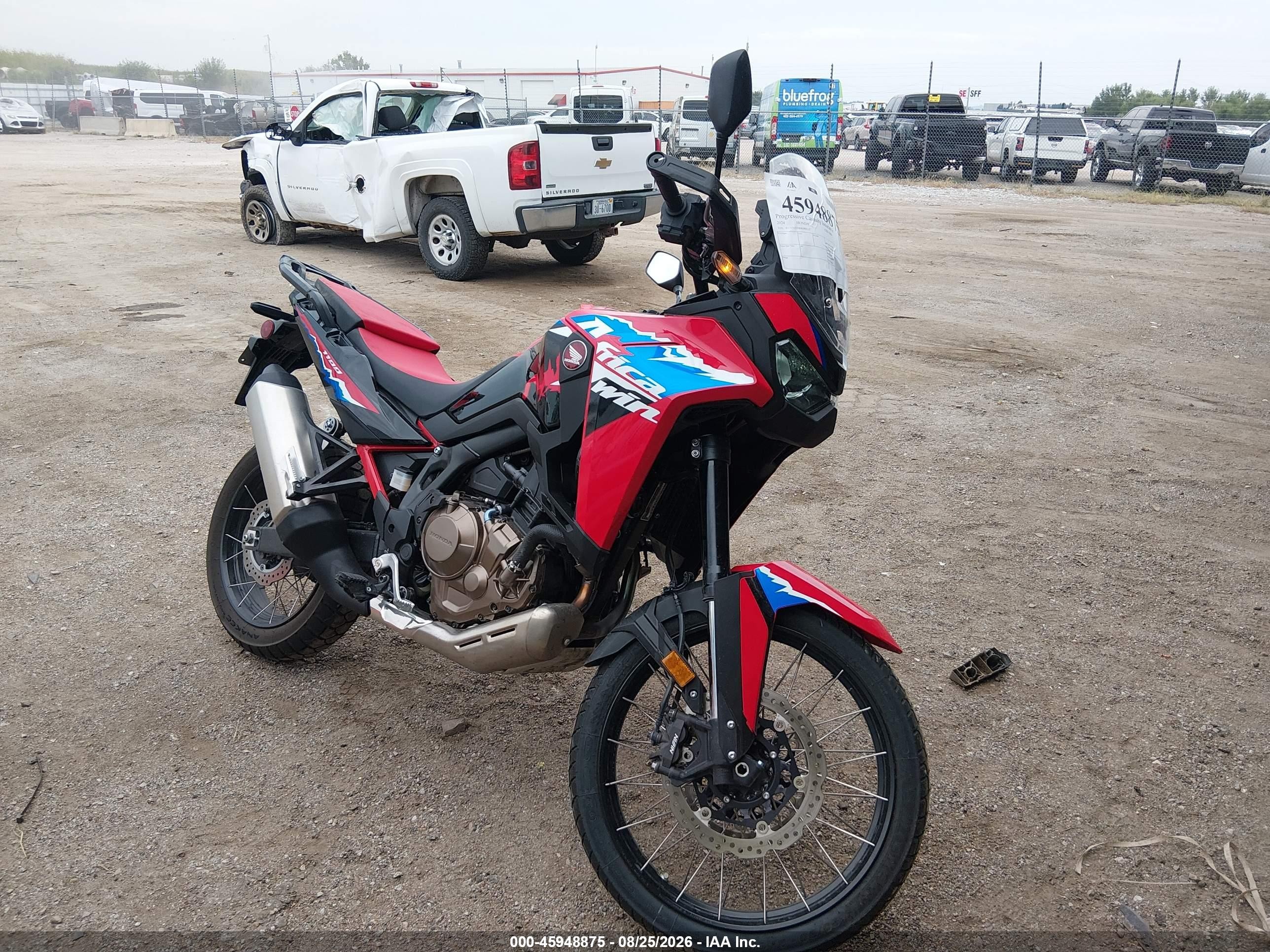 2024 Honda CRF1000 VIN JH2SD1510RK000111 — IAAI salvage auction photo