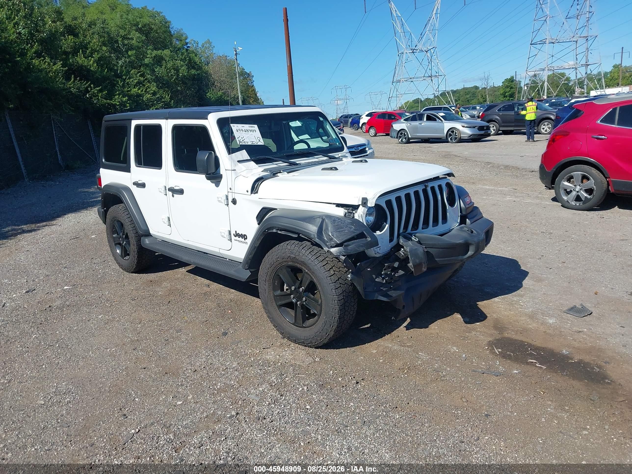 2022 Jeep Wrangler Unlimited VIN 1C4HJXDG5NW226281 — IAAI salvage auction photo