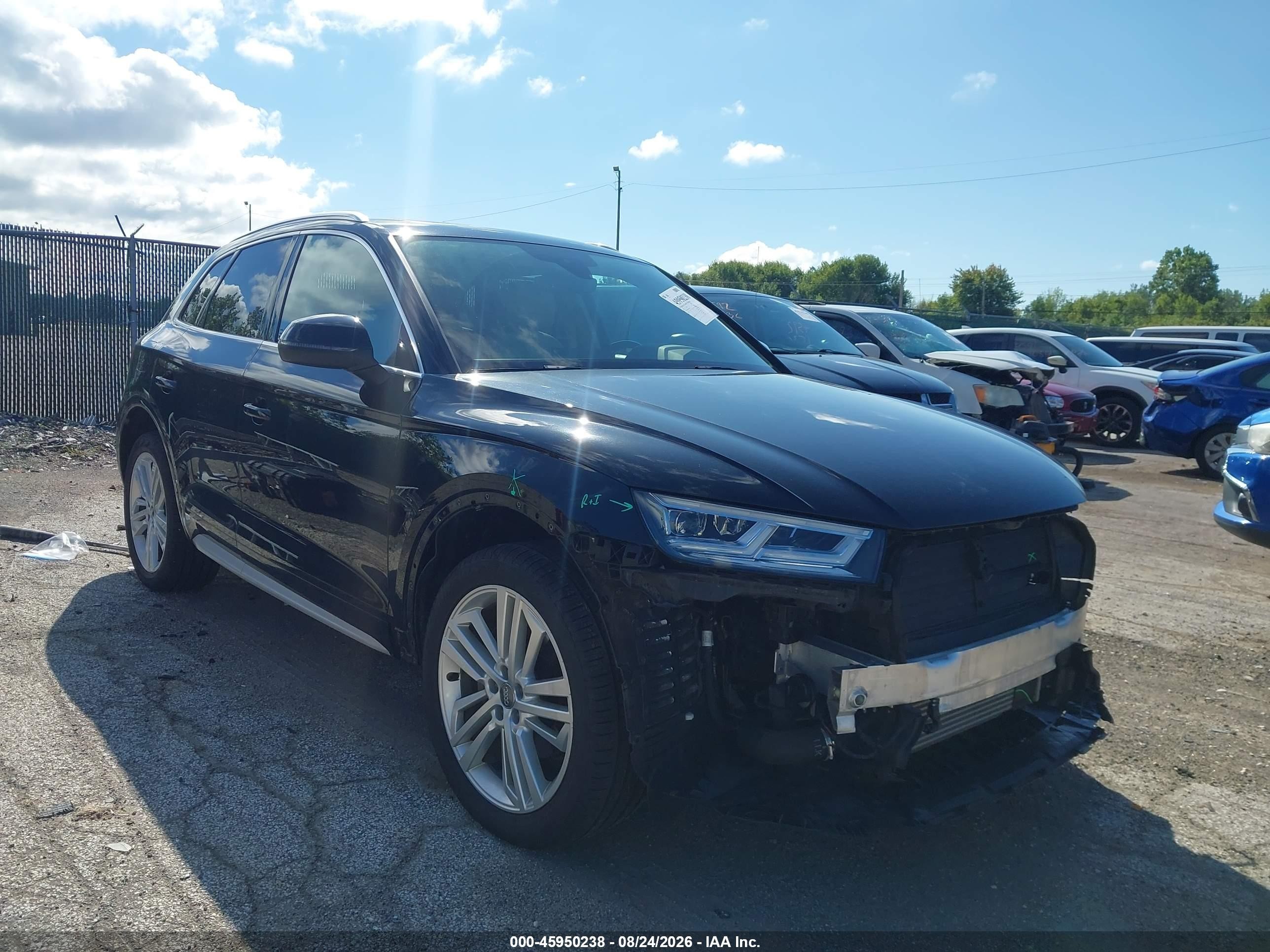 2018 Audi Q5 VIN WA1BNAFY8J2145574 — IAAI salvage auction photo
