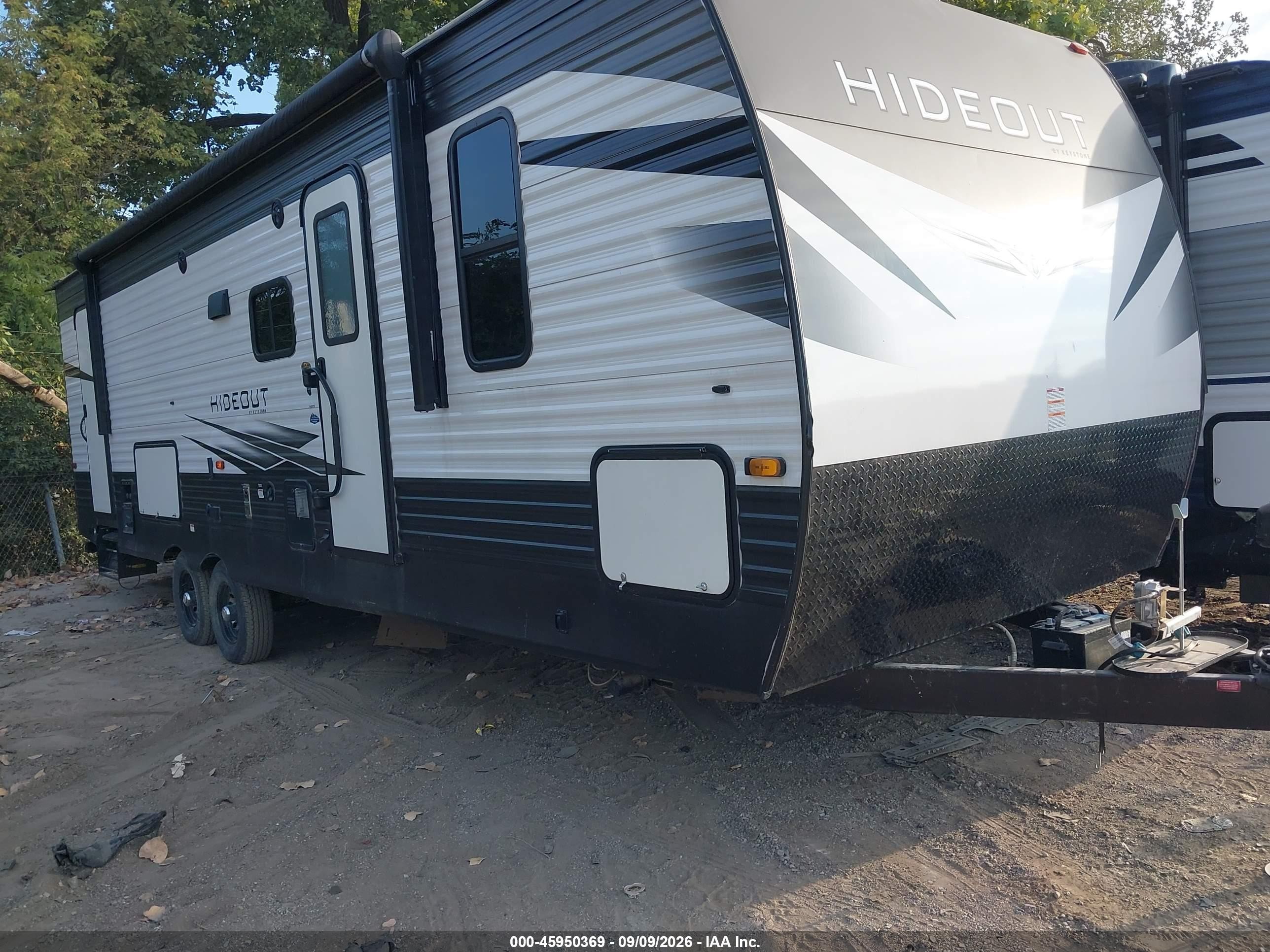 2021 Keystone Rv Hideout VIN 4YDT28B25M7247769 IAAI salvage auction — Water/Flood, Salvage (Indiana), sold $4,150 on 2026-10-12 (photo 1)
