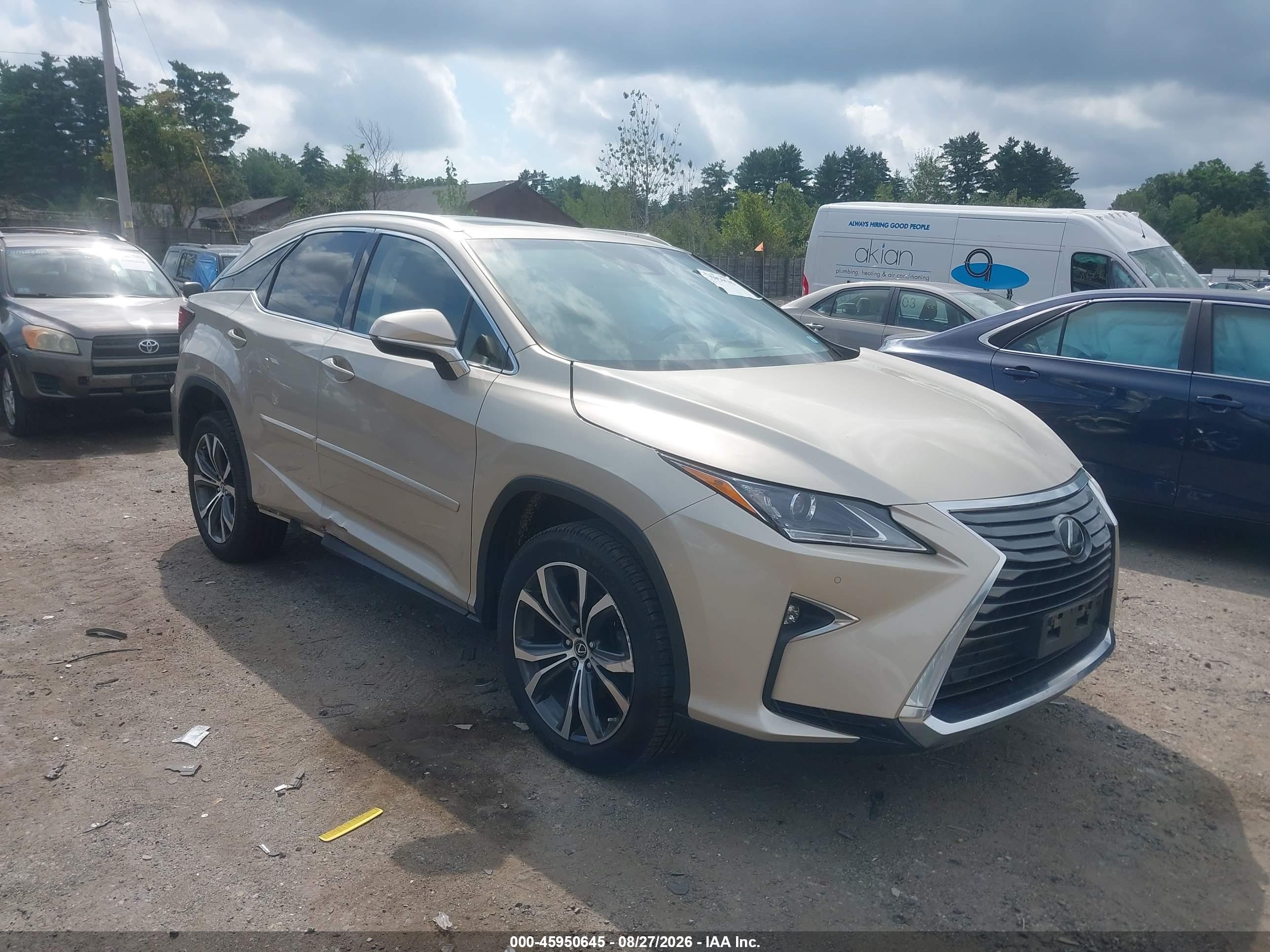 2019 Lexus RX 350 VIN JTJBZMCA8K2038364 — IAAI salvage auction photo