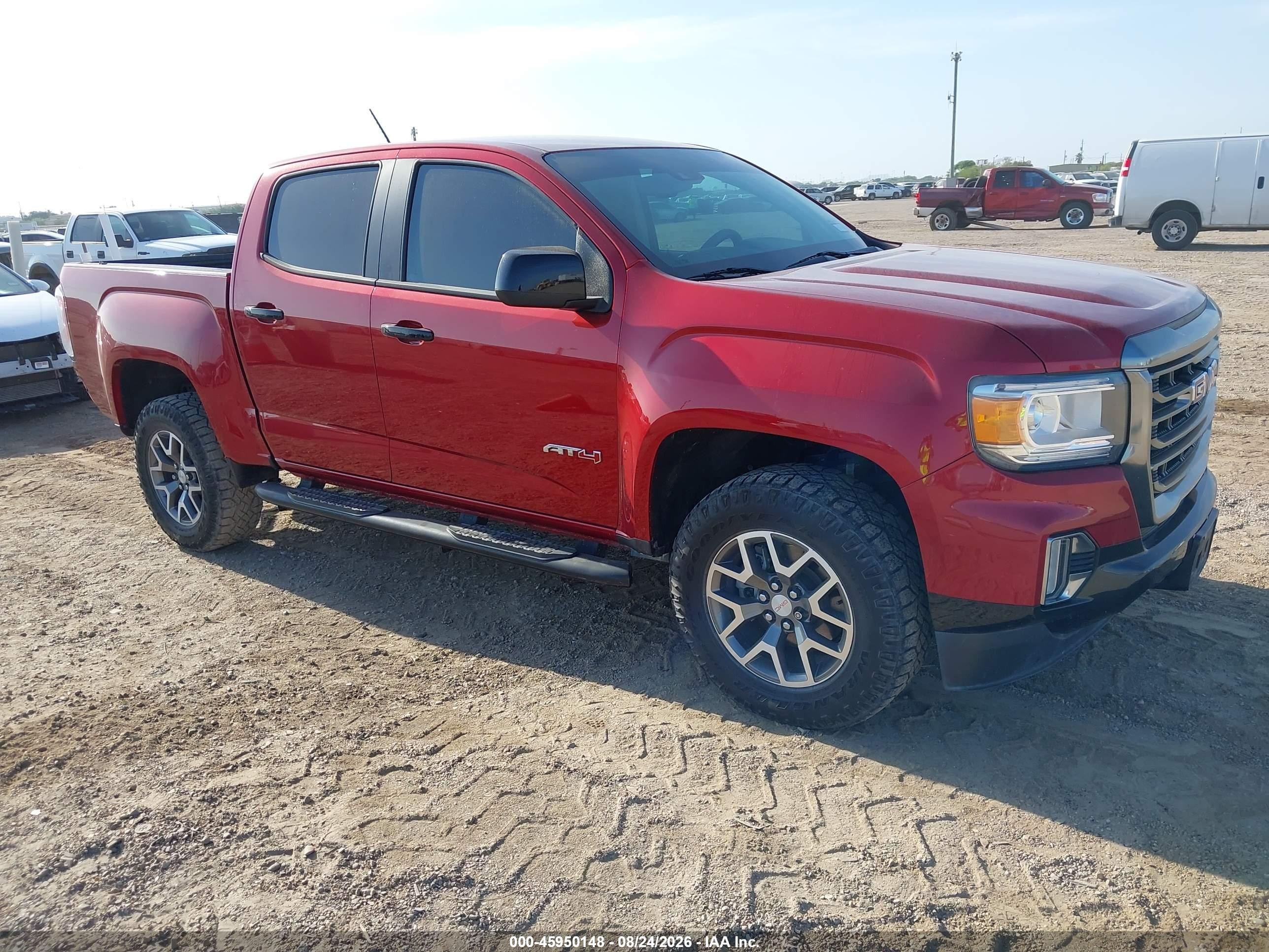 2021 GMC Canyon VIN 1GTG6FEN9M1124451 — IAAI salvage auction photo