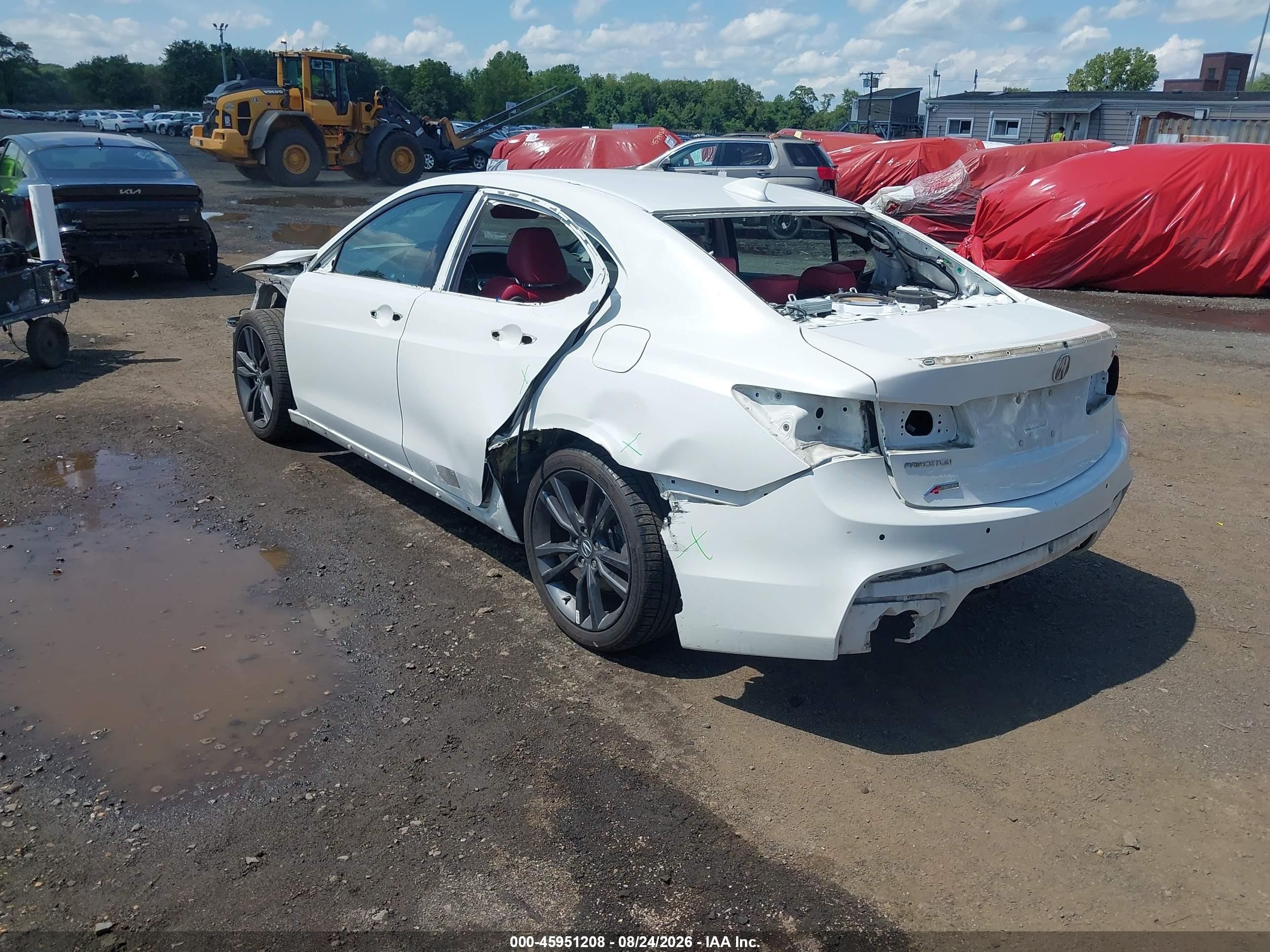2020 Acura TLX VIN 19UUB1F66LA008505 IAAI salvage auction — Front & Rear, Salvage (Idaho), sold $3,600 on 2026-09-25 (photo 3)