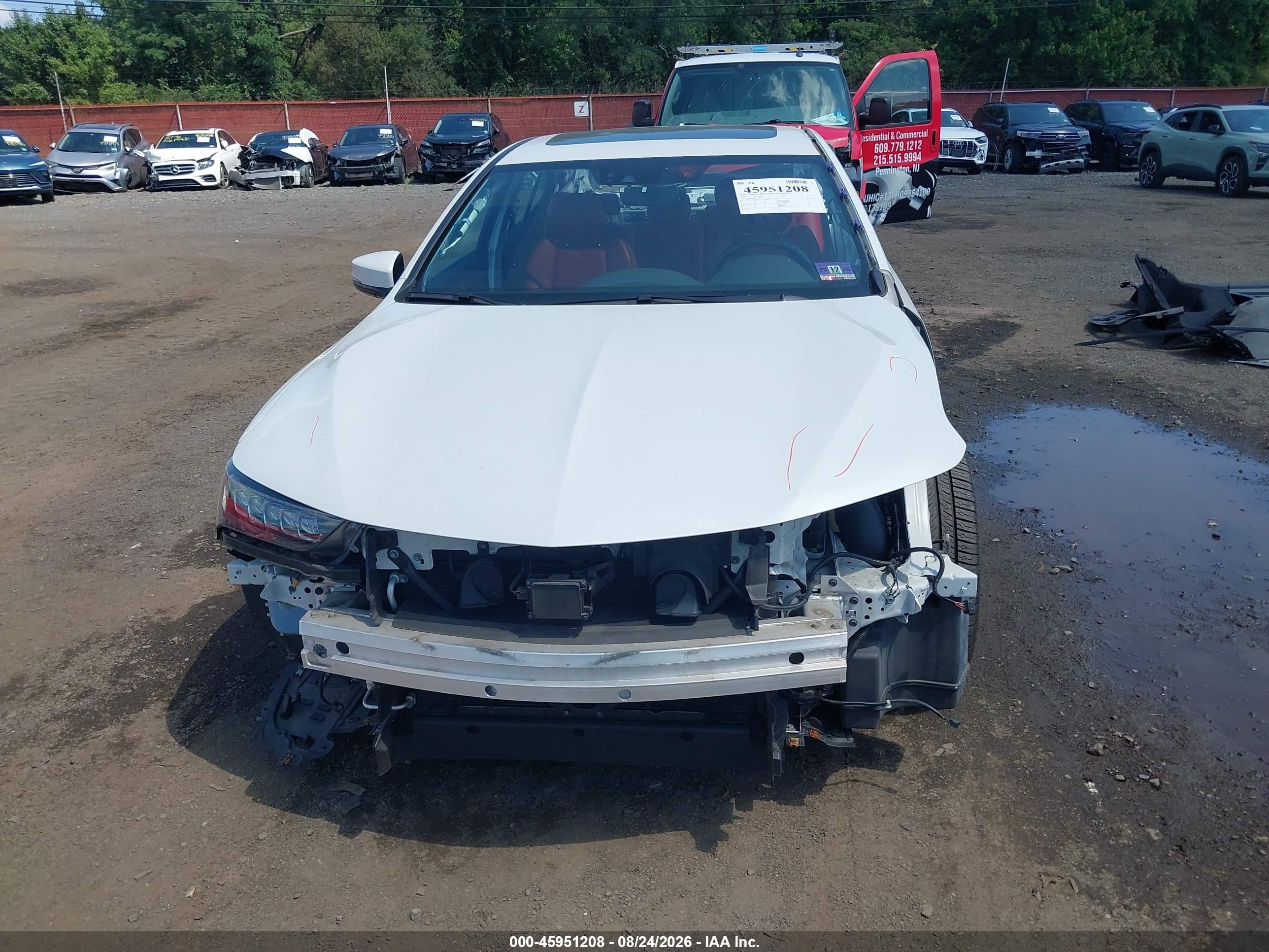 2020 Acura TLX VIN 19UUB1F66LA008505 IAAI salvage auction — Front & Rear, Salvage (Idaho), sold $3,600 on 2026-09-25 (photo 6)