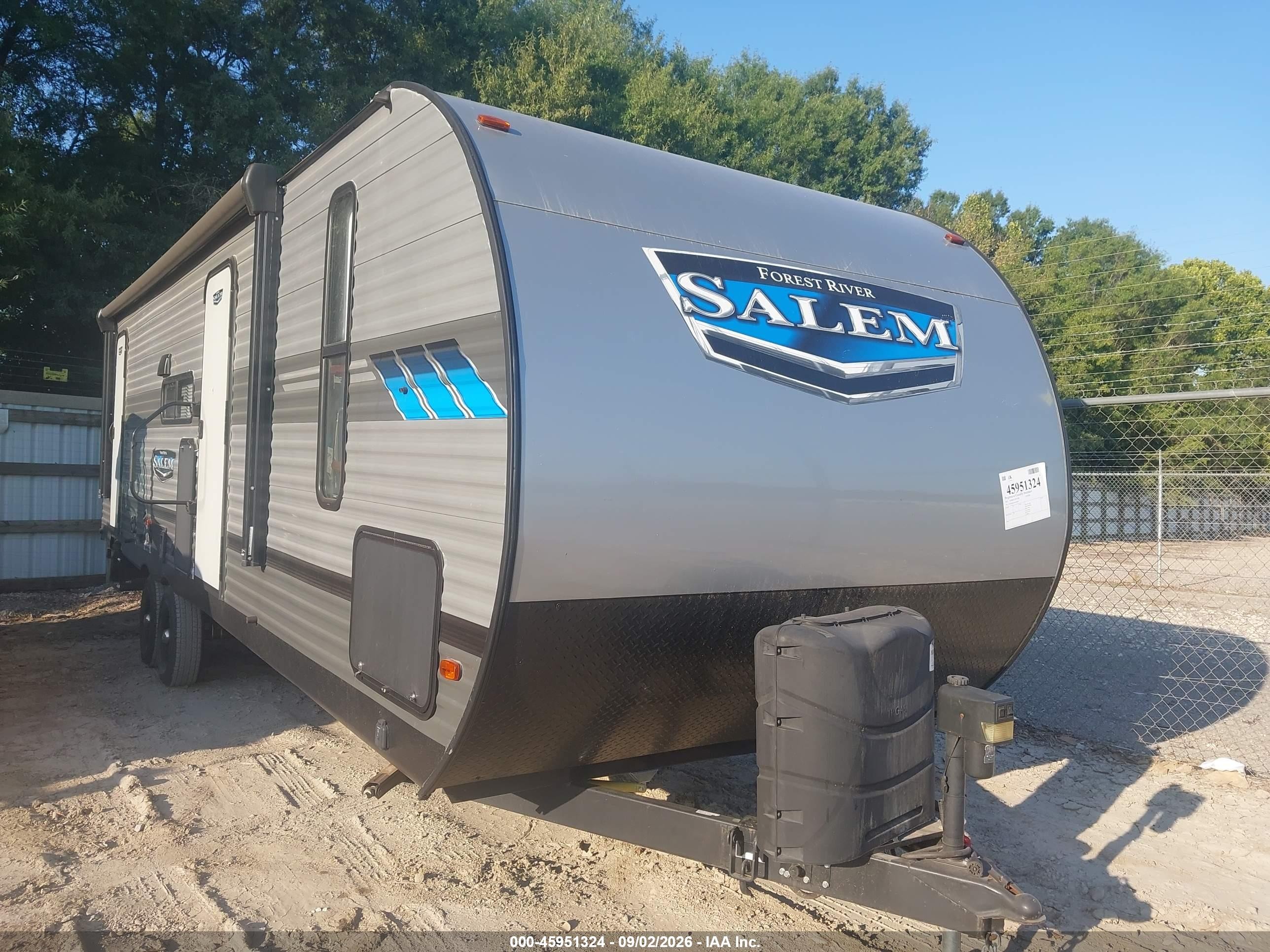 2021 Forest River Salem VIN 4X4TSMB2XMA329439 — IAAI salvage auction photo