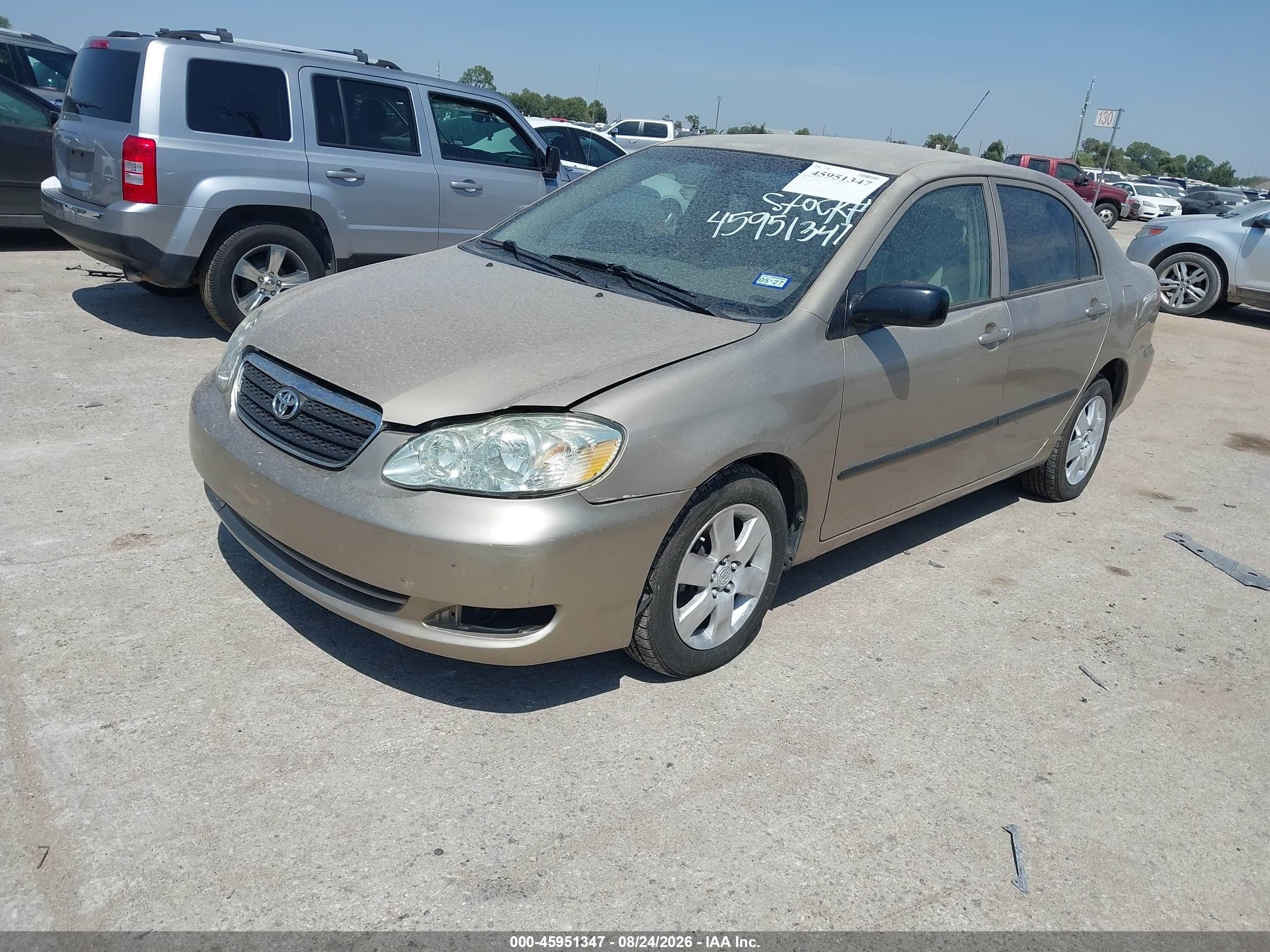 2008 Toyota Corolla VIN 1NXBR32E68Z987129 IAAI salvage auction — Normal Wear, Original (Texas), sold $850 on 2026-09-08 (photo 2)