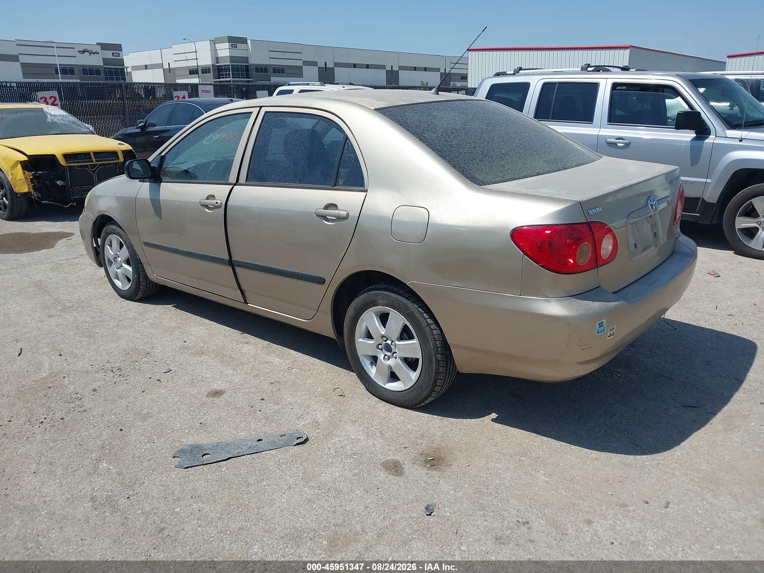 2008 Toyota Corolla VIN 1NXBR32E68Z987129 IAAI salvage auction — Normal Wear, Original (Texas), sold $850 on 2026-09-08 (photo 3)