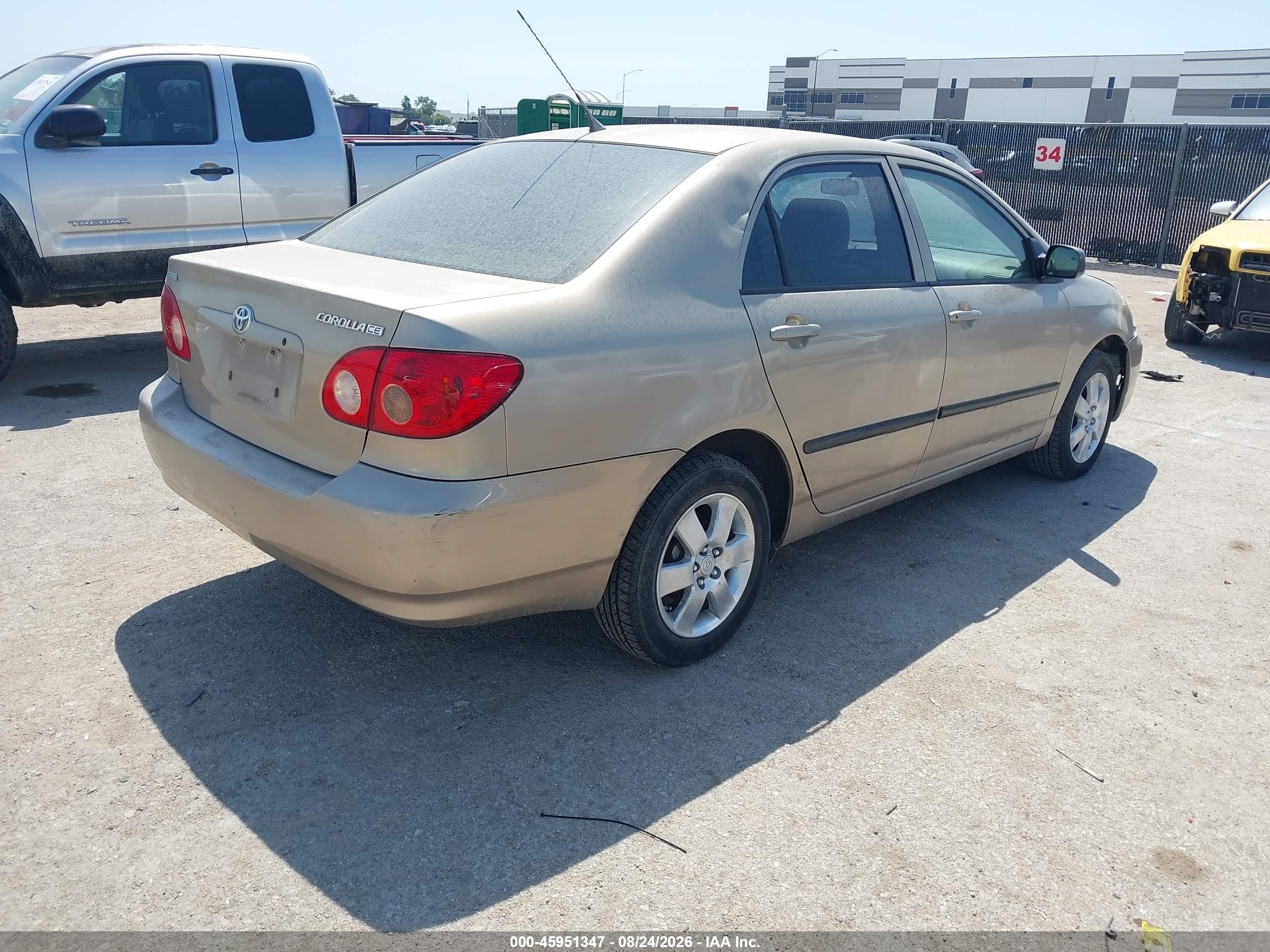2008 Toyota Corolla VIN 1NXBR32E68Z987129 IAAI salvage auction — Normal Wear, Original (Texas), sold $850 on 2026-09-08 (photo 4)