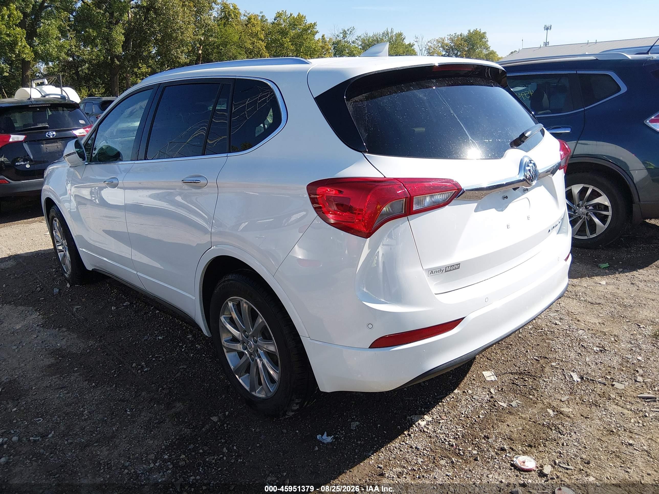2020 Buick Envision VIN LRBFXCSA9LD094520 IAAI salvage auction — Side, Wait Title, sold $2,950 on 2026-09-21 (photo 3)