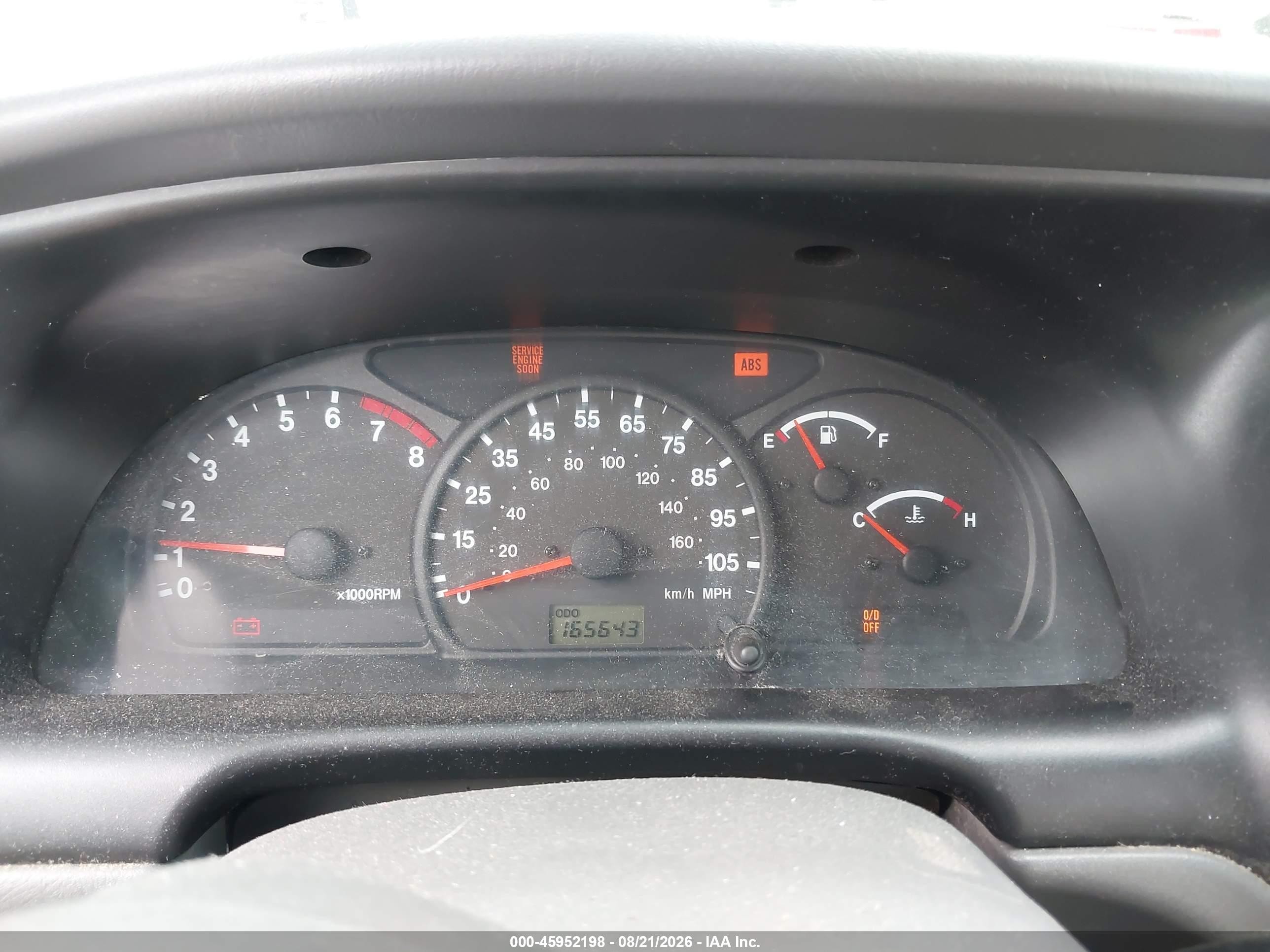 1999 Suzuki Grand vitara VIN JS3TD62V3X4117878 IAAI salvage auction — Normal Wear, Clear (Washington), sold $325 on 2026-09-02 (photo 7)