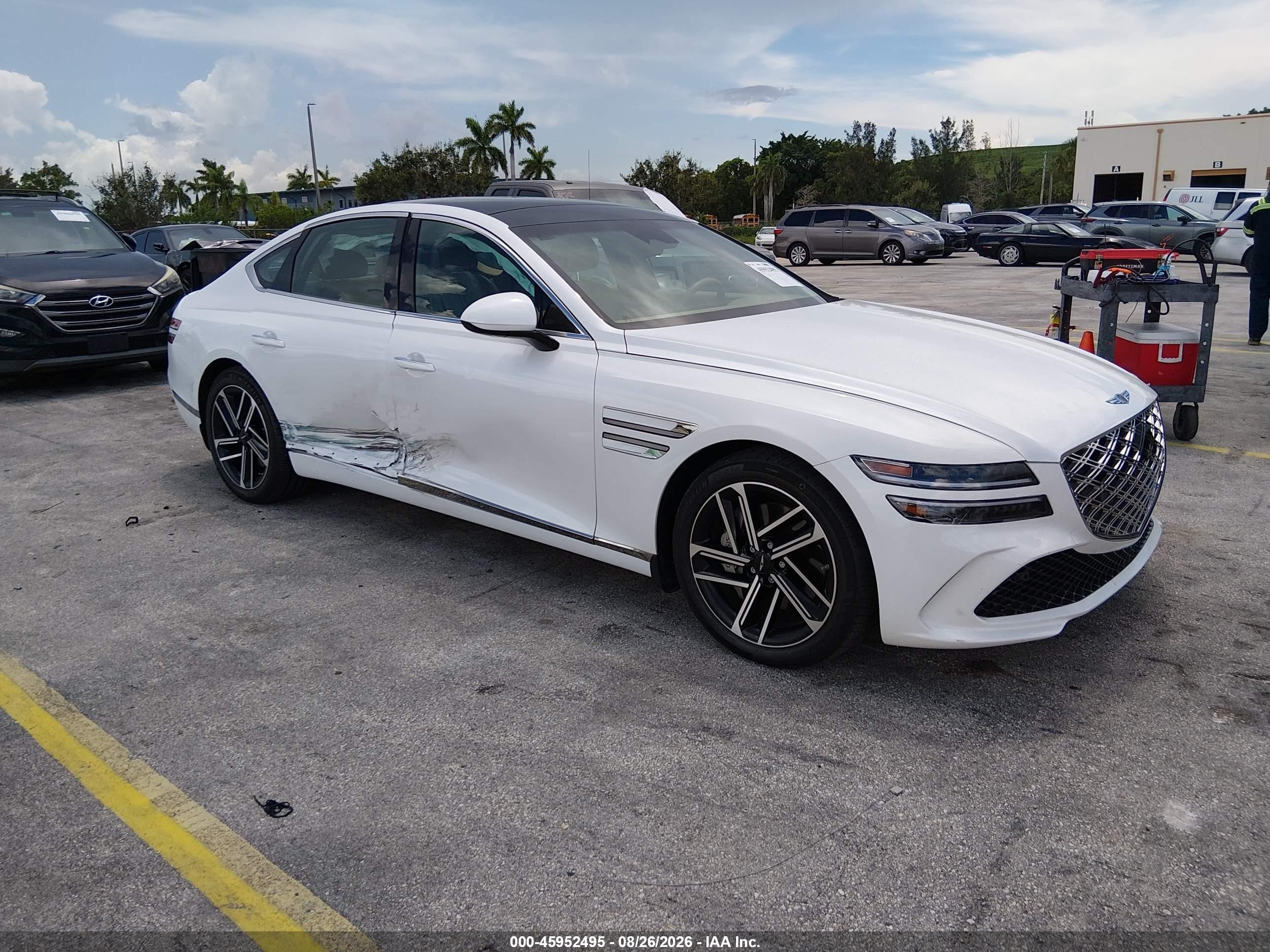 2025 Genesis G80 VIN KMTGB4SC4SU286536 — IAAI salvage auction photo