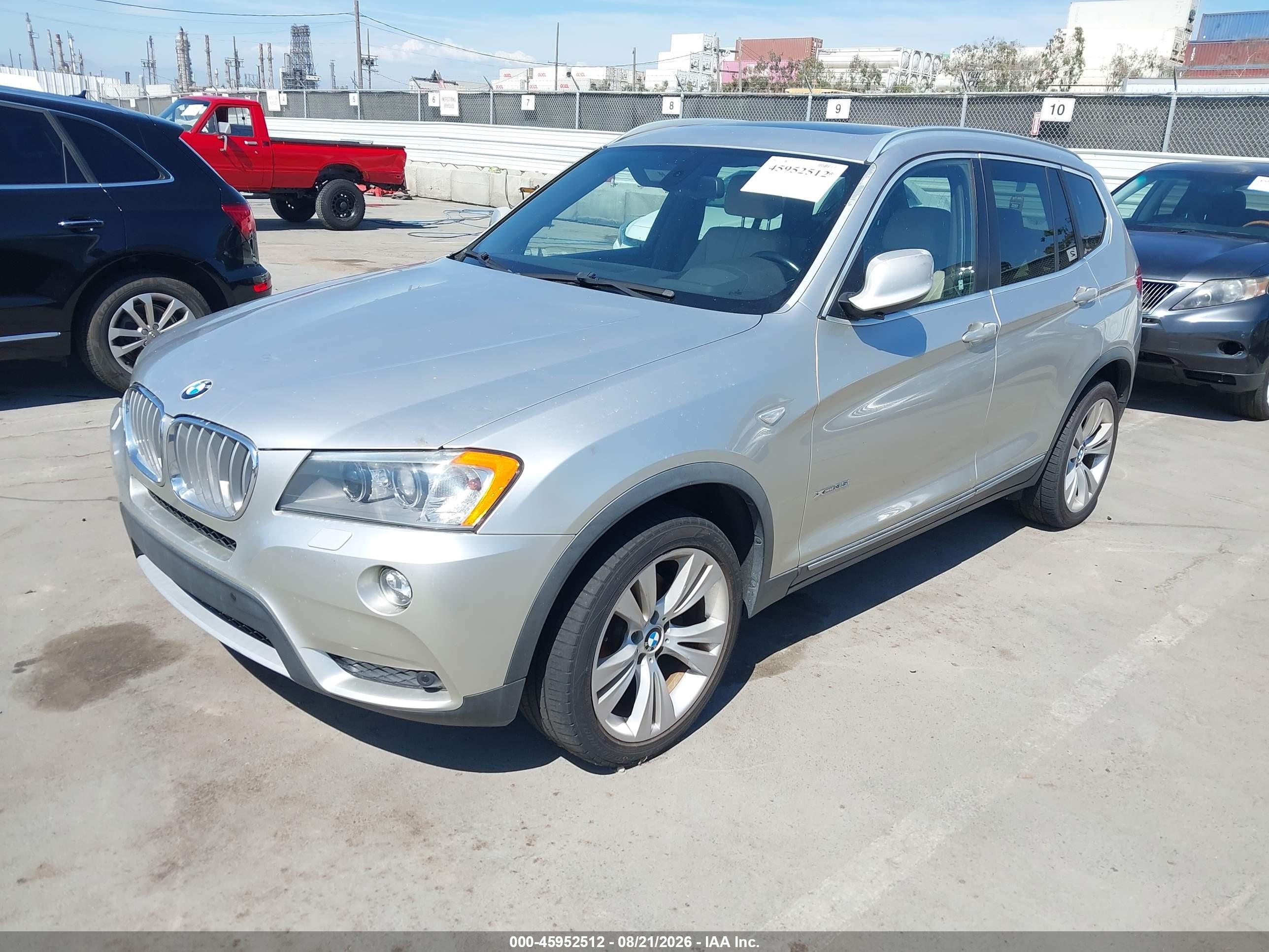 2012 BMW X3 VIN 5UXWX7C51CL889625 IAAI salvage auction — Normal Wear, Clear - Dealer Only (California), sold $700 on 2026-09-27 (photo 2)