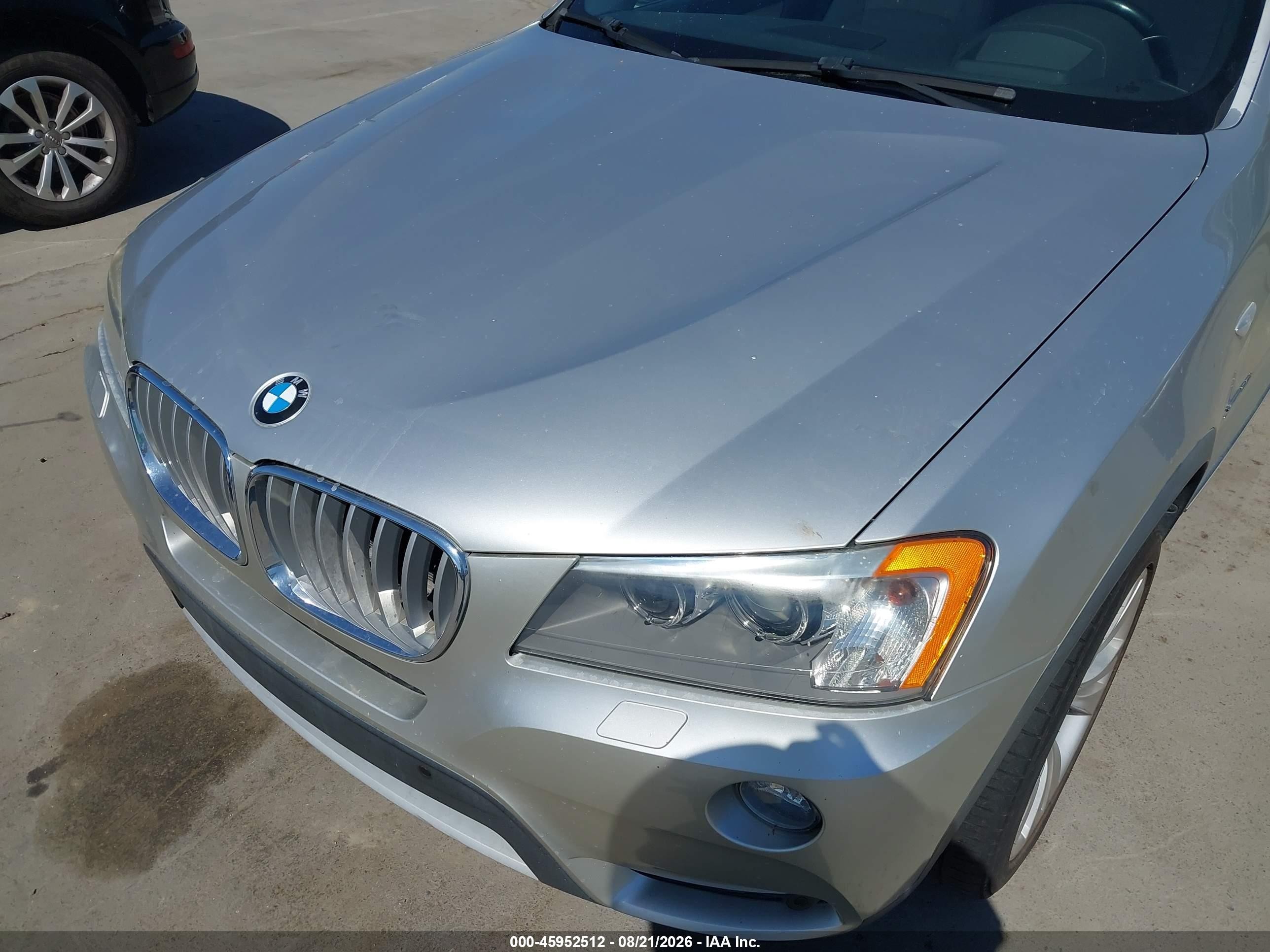 2012 BMW X3 VIN 5UXWX7C51CL889625 IAAI salvage auction — Normal Wear, Clear - Dealer Only (California), sold $700 on 2026-09-27 (photo 6)