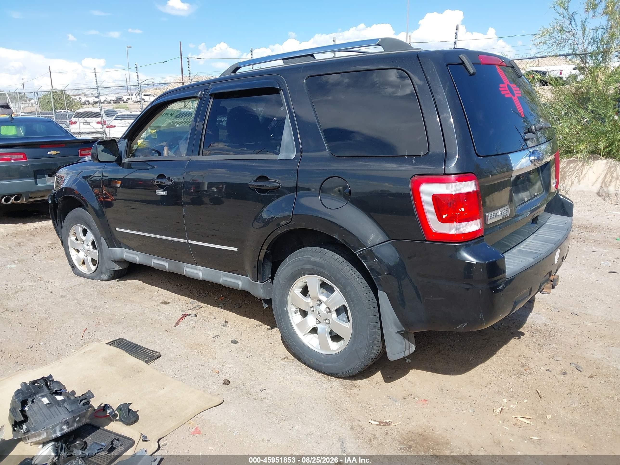 2011 Ford Escape VIN 1FMCU9EG1BKC04594 IAAI salvage auction — Unknown, Salvage (New Mexico), sold $600 on 2026-10-12 (photo 3)