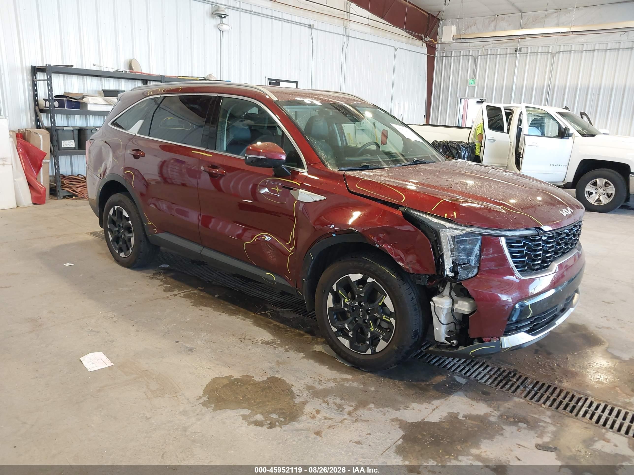 2025 Kia Sorento VIN 5XYRLDJC5SG392016 — IAAI salvage auction photo