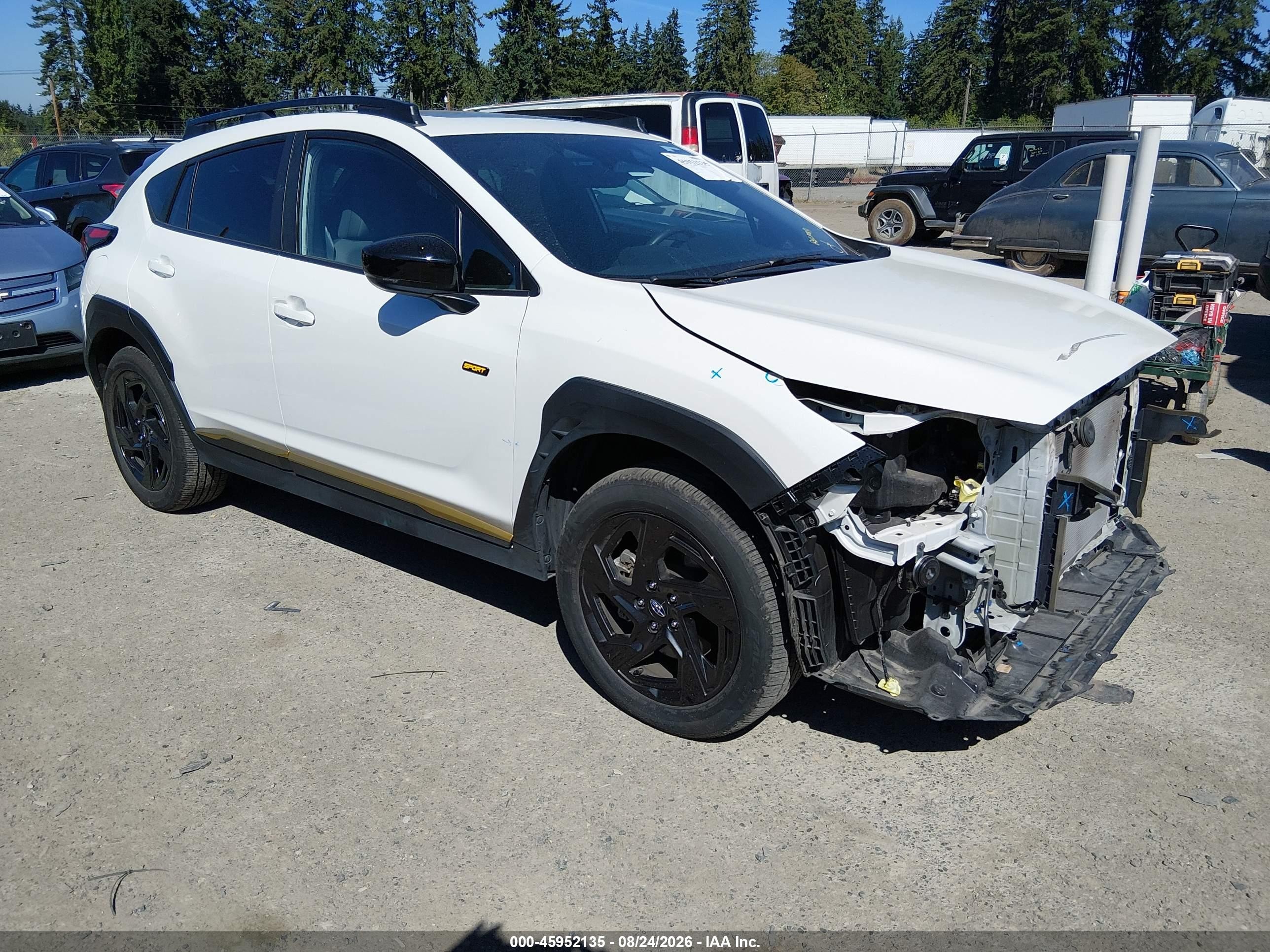 2024 Subaru Crosstrek VIN 4S4GUHF6XR3813043 — IAAI salvage auction photo